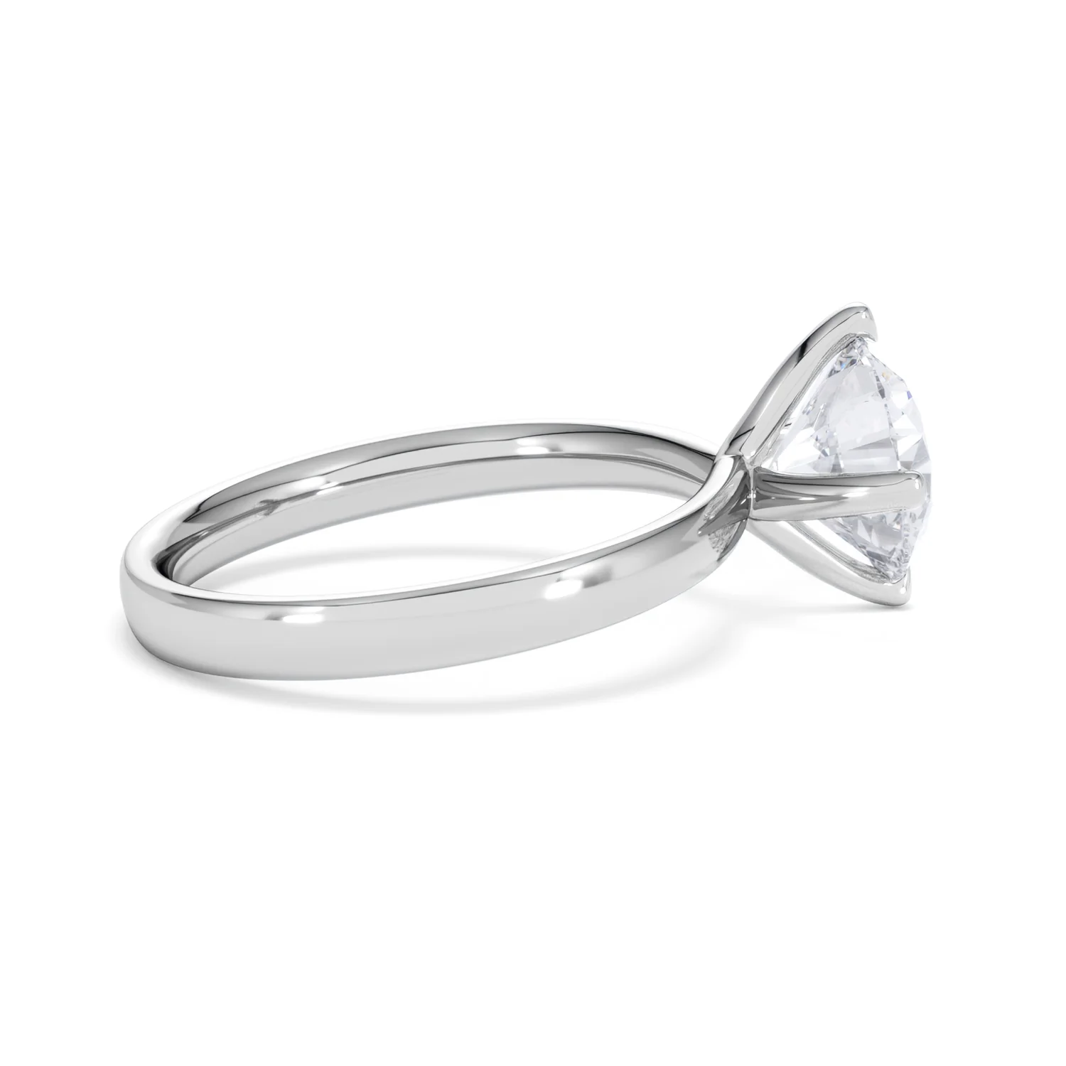 Origin Twist 2.00ct Round Cut Lab Diamond Solitaire Engagement Ring in Platinum - Image 29