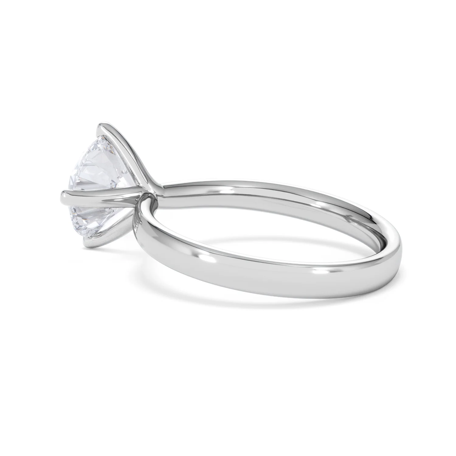 Origin Twist 2.00ct Round Cut Lab Diamond Solitaire Engagement Ring in Platinum - Image 61