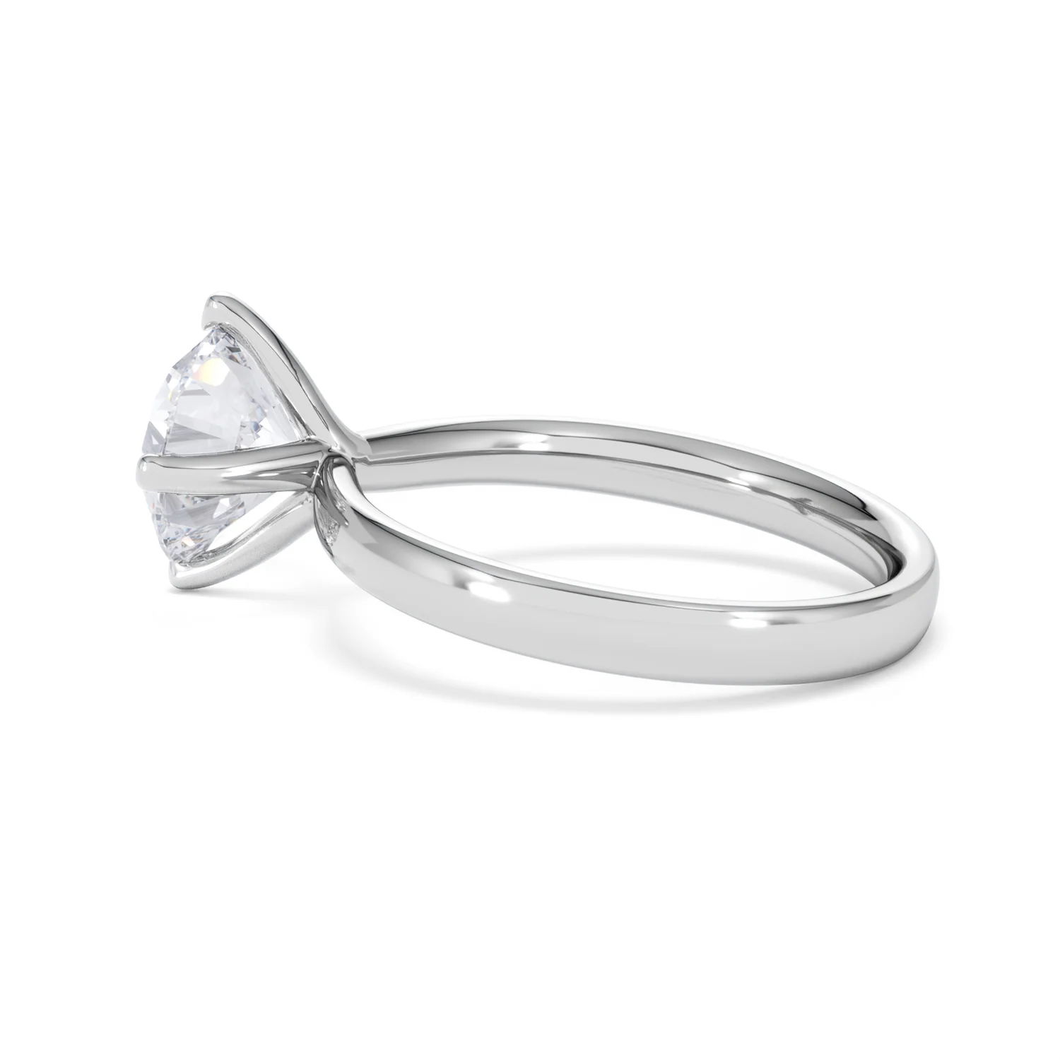 Origin Twist 2.00ct Round Cut Lab Diamond Solitaire Engagement Ring in Platinum - Image 63