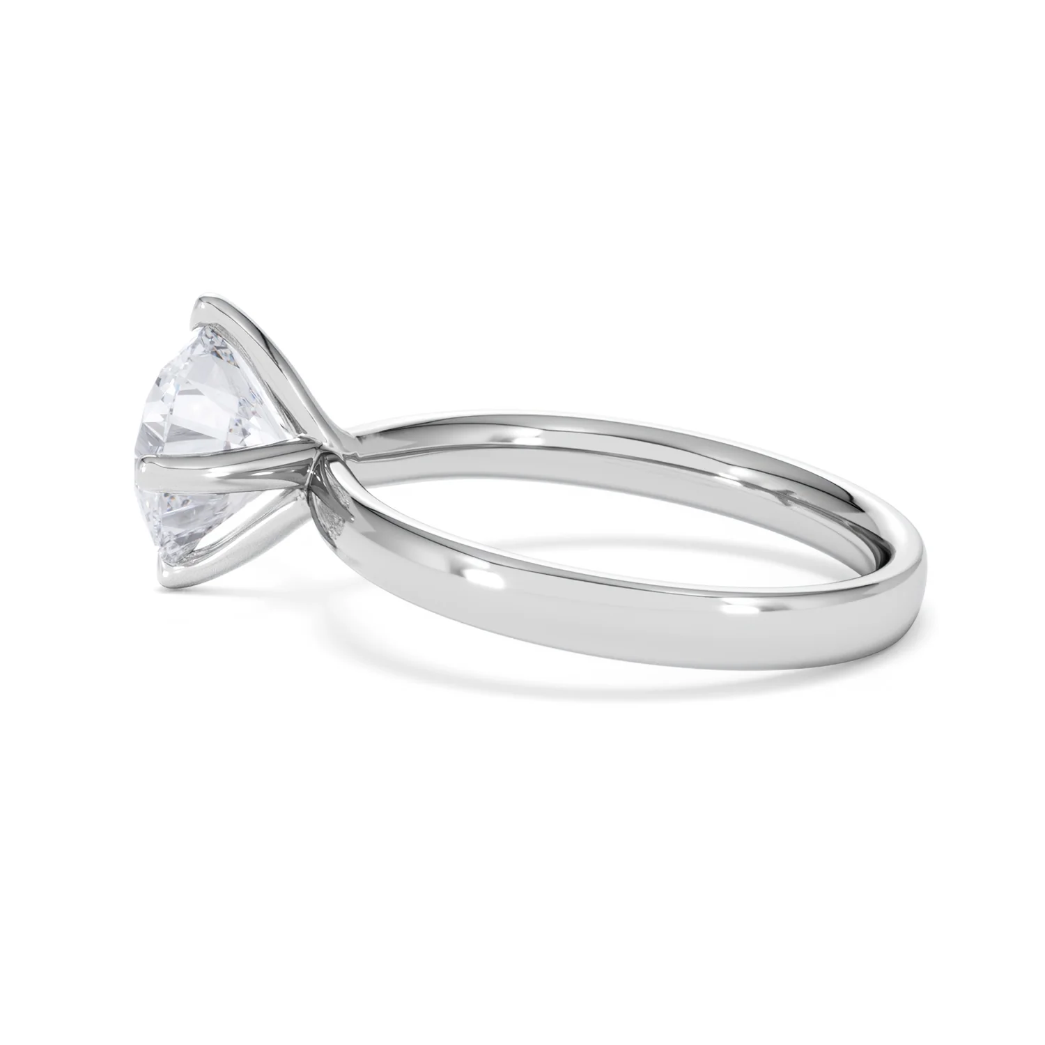 Origin Twist 2.00ct Round Cut Lab Diamond Solitaire Engagement Ring in Platinum - Image 64