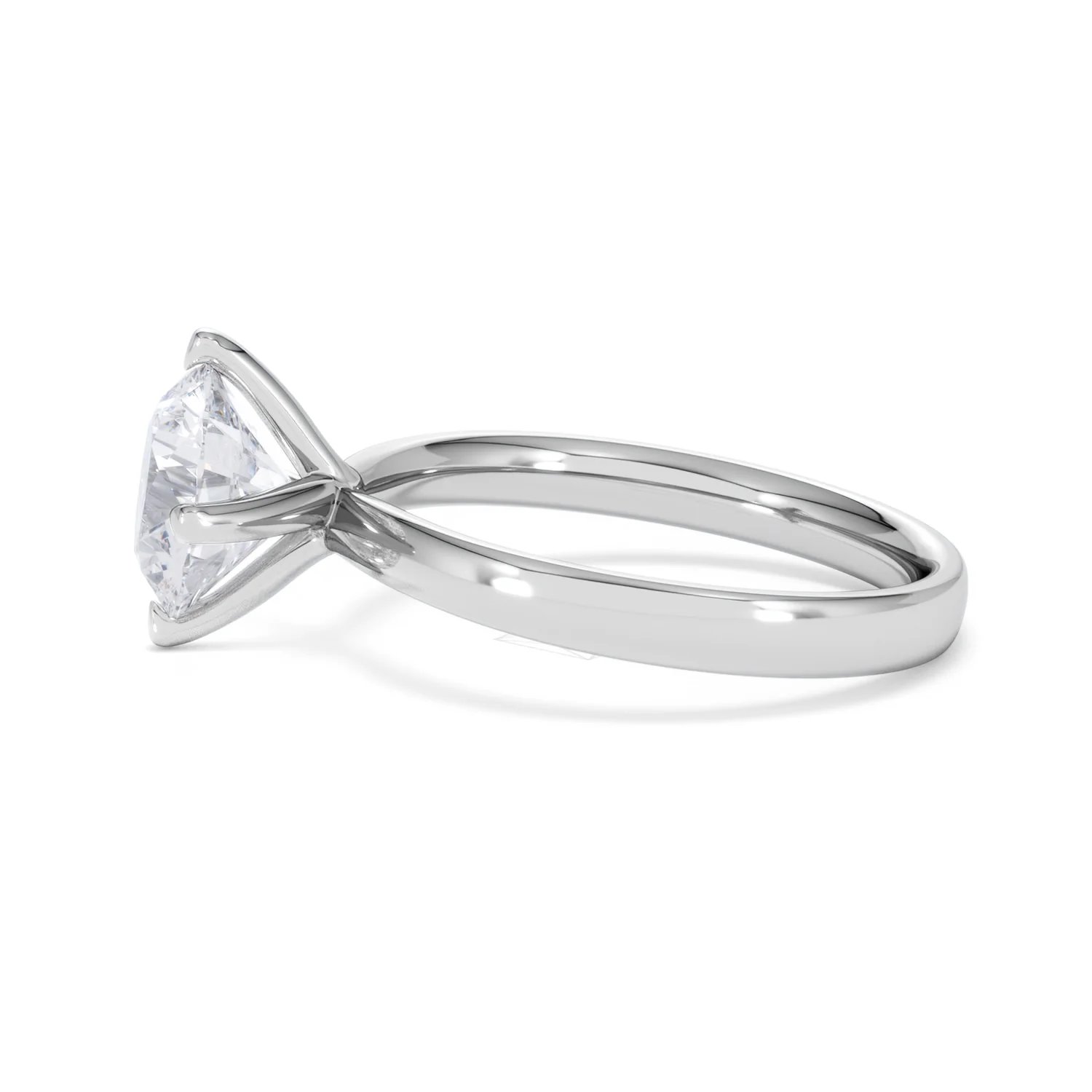 Origin Twist 2.00ct Round Cut Lab Diamond Solitaire Engagement Ring in Platinum - Image 68