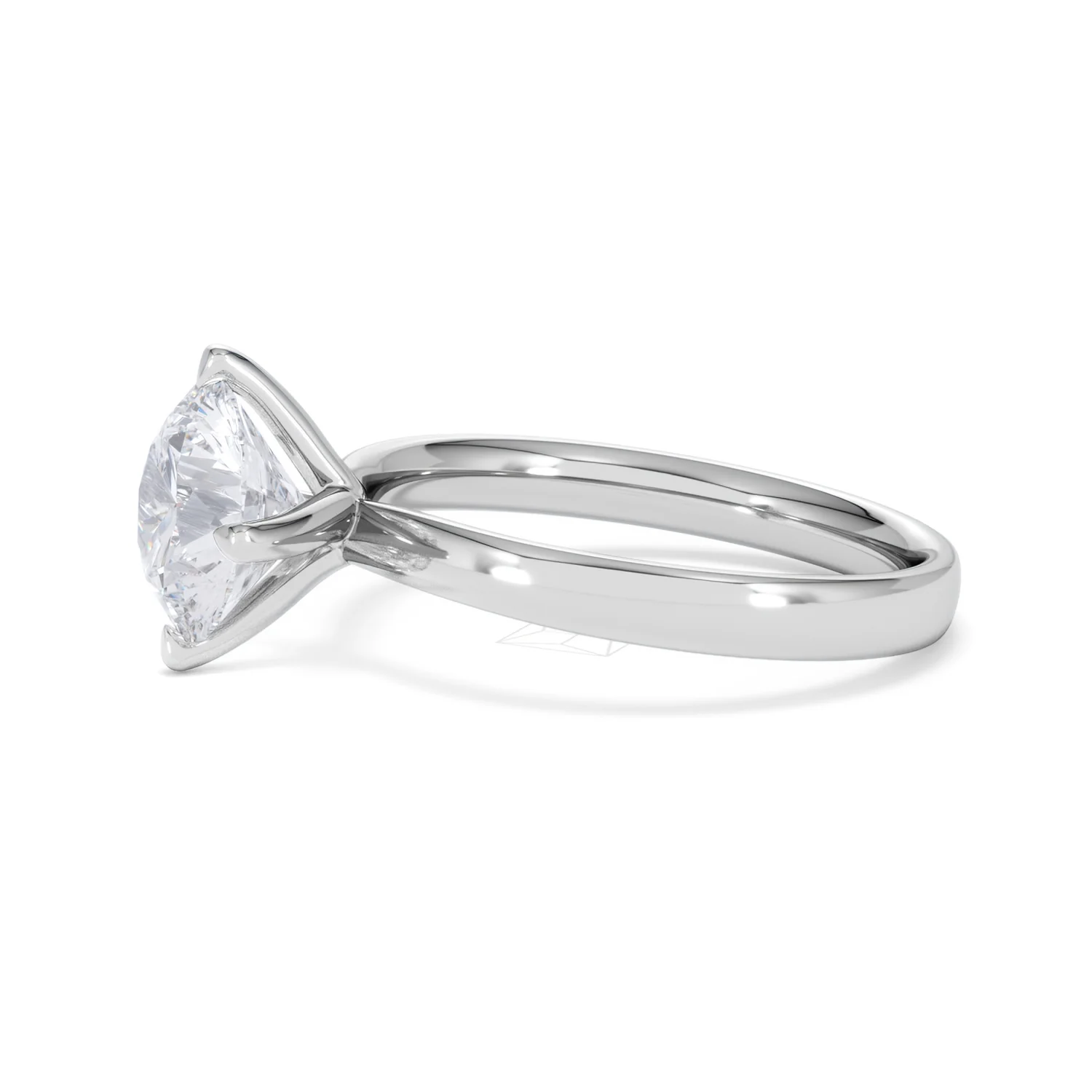 Origin Twist 2.00ct Round Cut Lab Diamond Solitaire Engagement Ring in Platinum - Image 71
