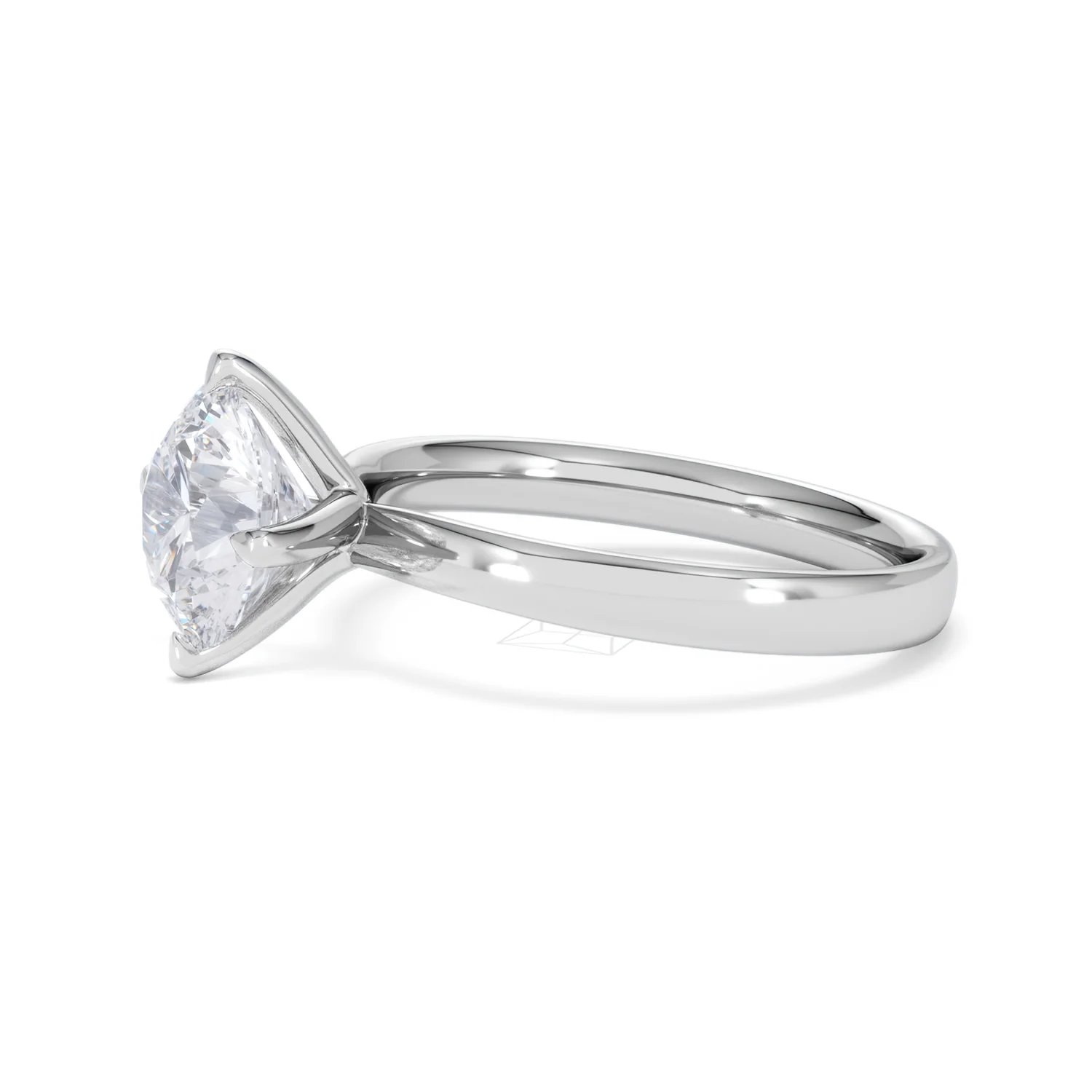 Origin Twist 2.00ct Round Cut Lab Diamond Solitaire Engagement Ring in Platinum - Image 72