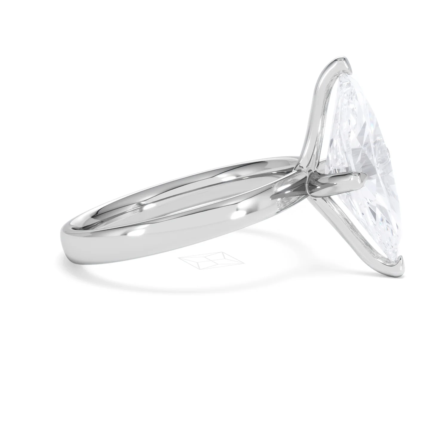 Origin Twist 3.00ct Marquise Cut Lab Diamond Solitaire Engagement Ring in 18K White Gold - Image 23