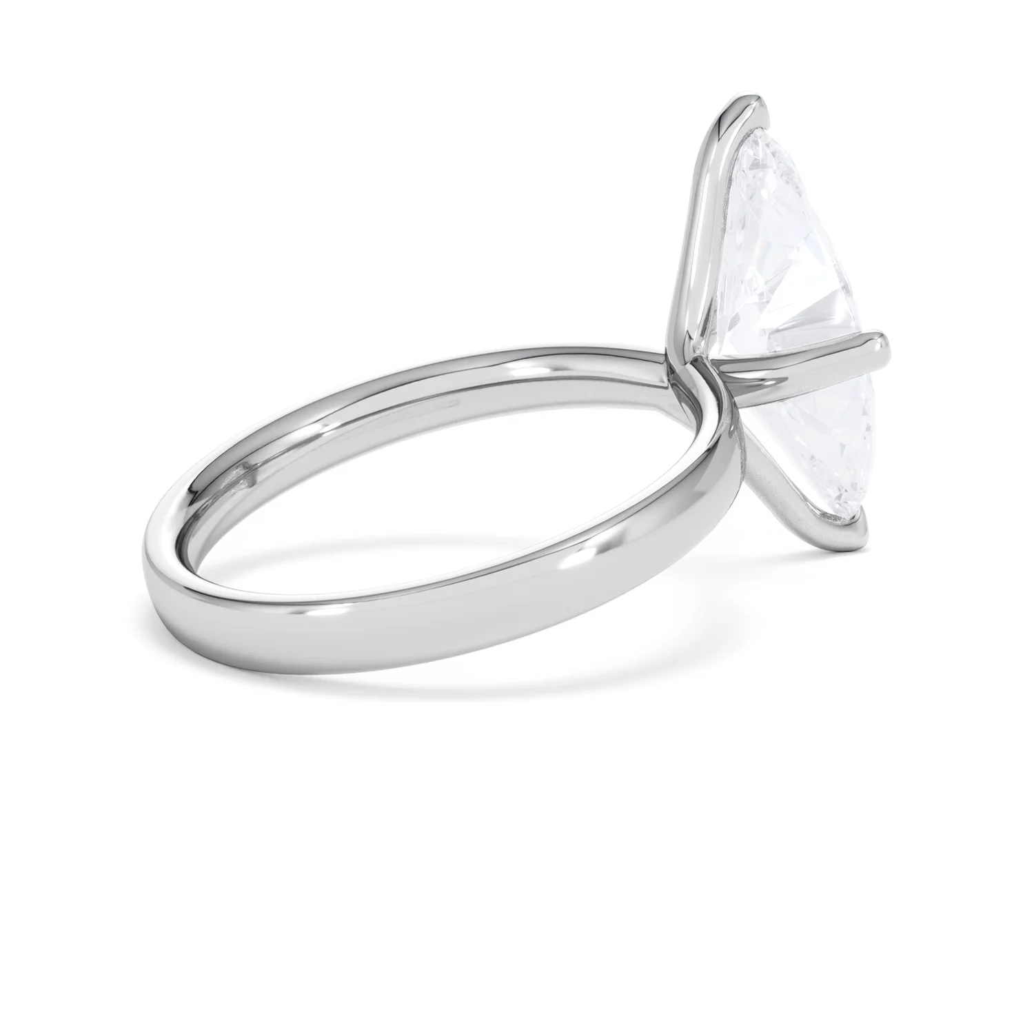 Origin Twist 3.00ct Marquise Cut Lab Diamond Solitaire Engagement Ring in 18K White Gold - Image 34