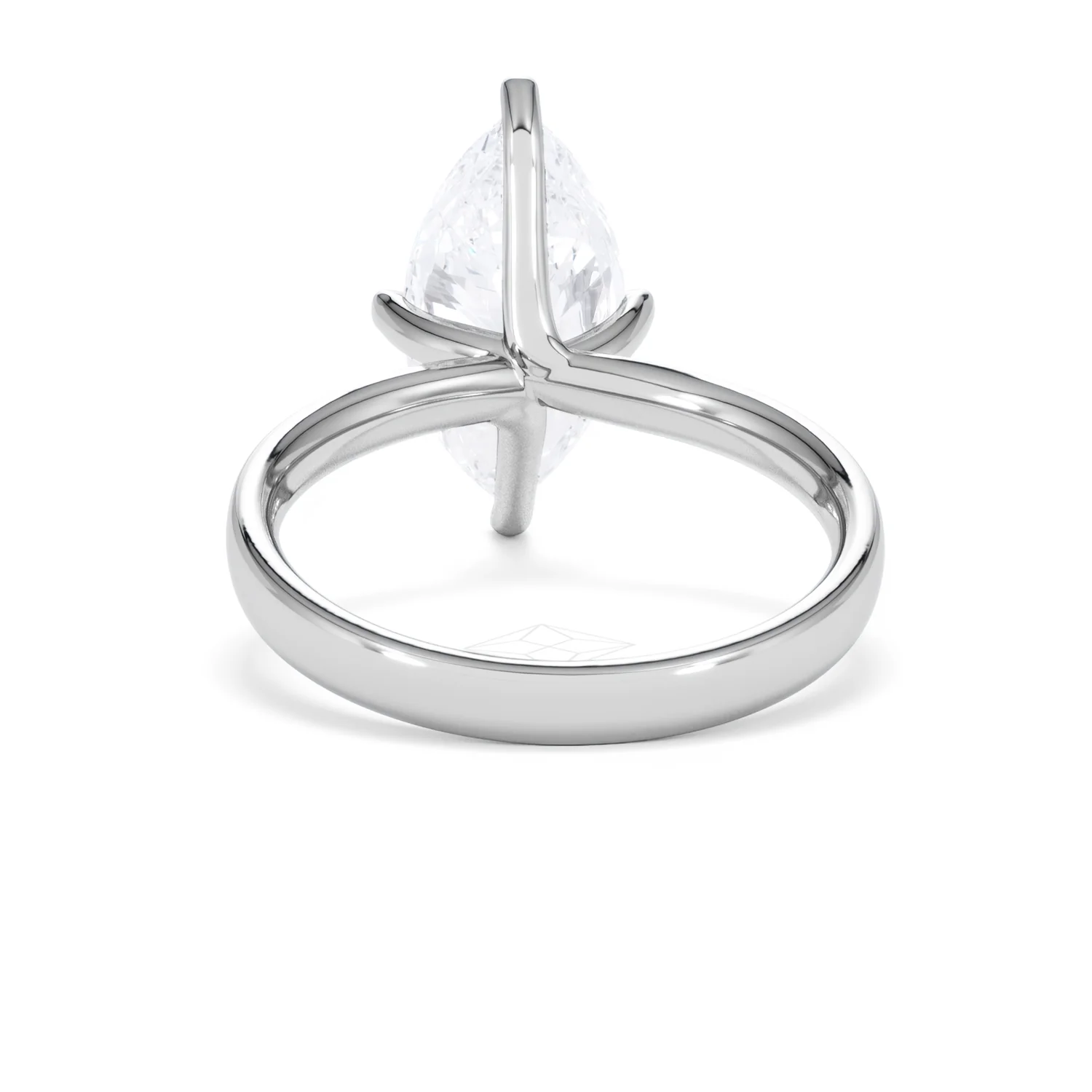 Origin Twist 3.00ct Marquise Cut Lab Diamond Solitaire Engagement Ring in 18K White Gold - Image 48