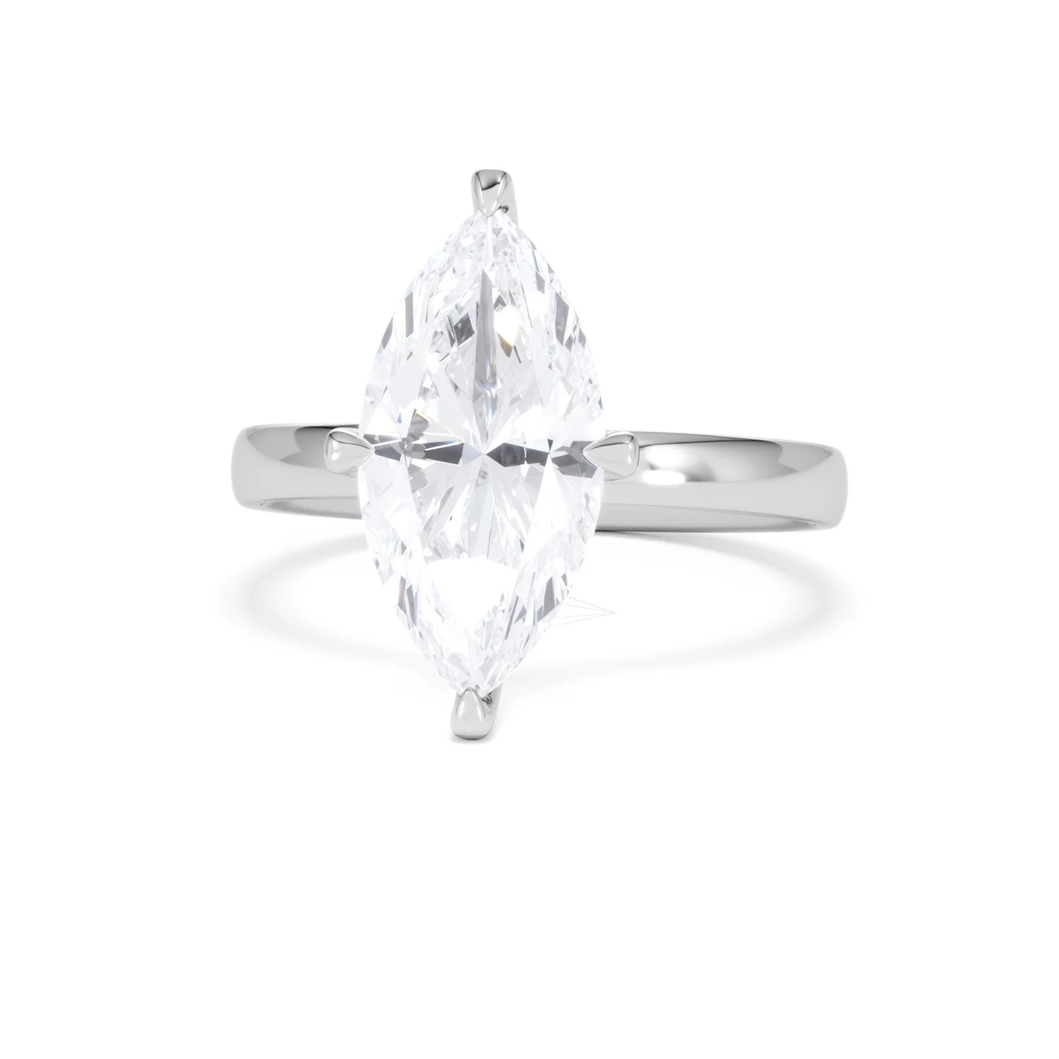 Origin Twist 3.00ct Marquise Cut Lab Diamond Solitaire Engagement Ring in 18K White Gold - Image 85