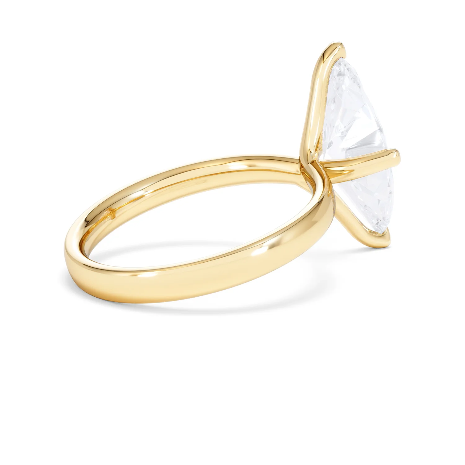 Origin Twist 3.00ct Marquise Cut Lab Diamond Solitaire Engagement Ring in 18K Yellow Gold - Image 34