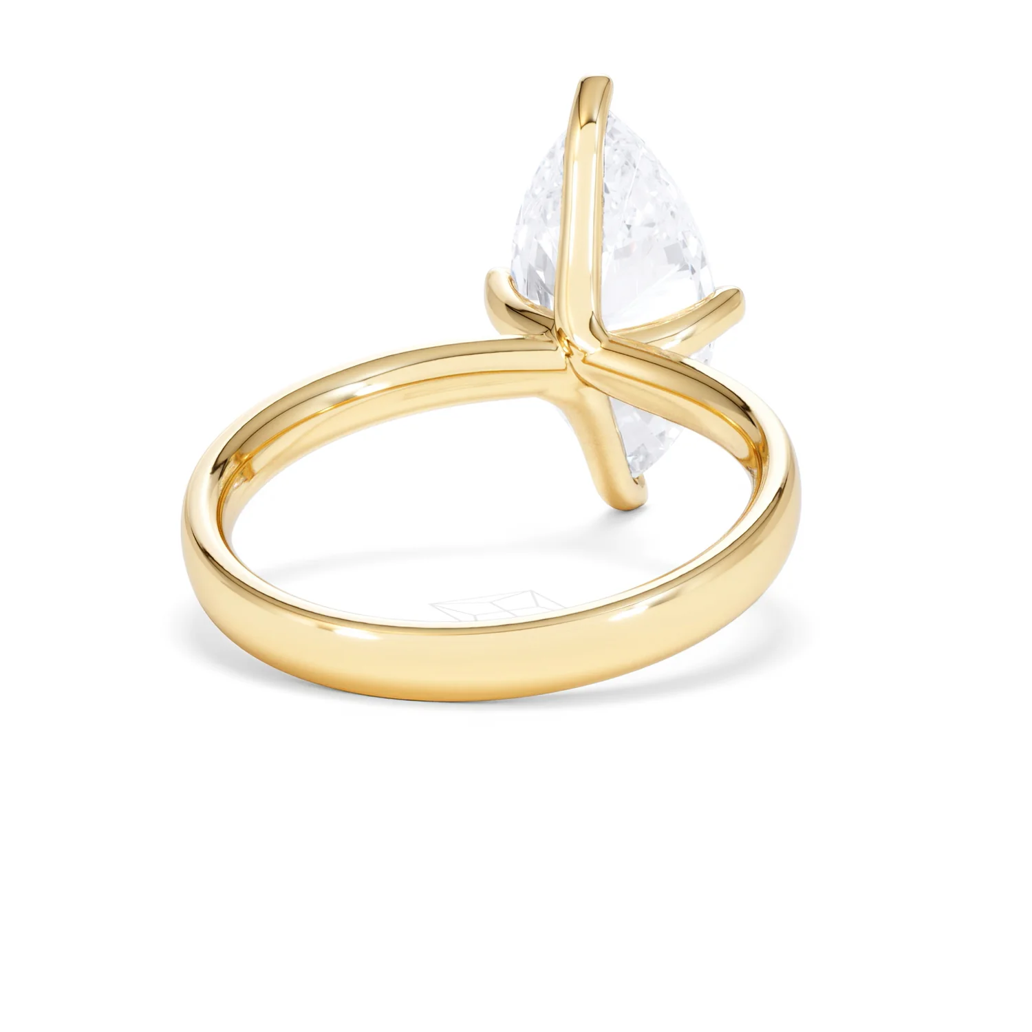 Origin Twist 3.00ct Marquise Cut Lab Diamond Solitaire Engagement Ring in 18K Yellow Gold - Image 43