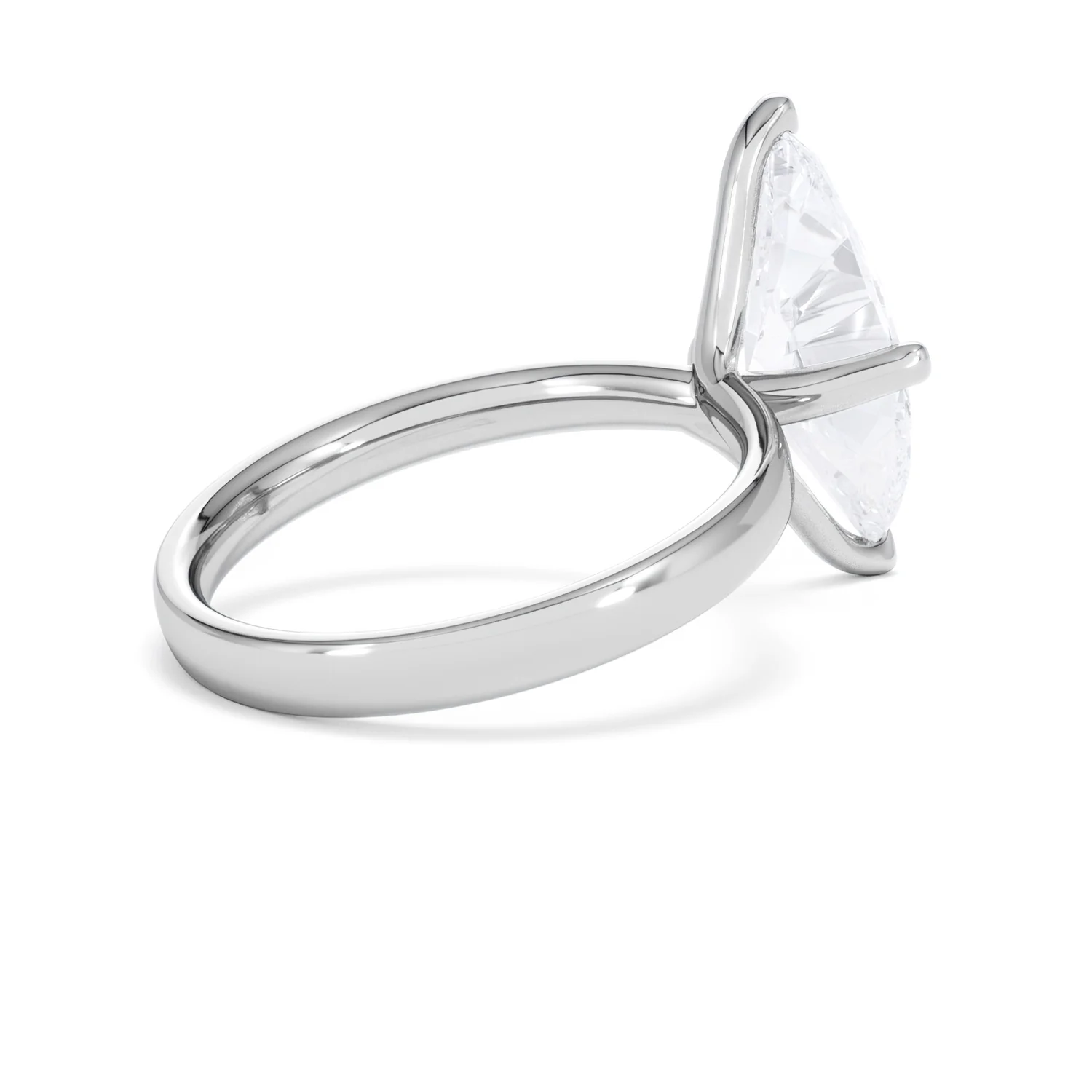 Origin Twist 3.00ct Marquise Cut Lab Diamond Solitaire Engagement Ring in Platinum - Image 35