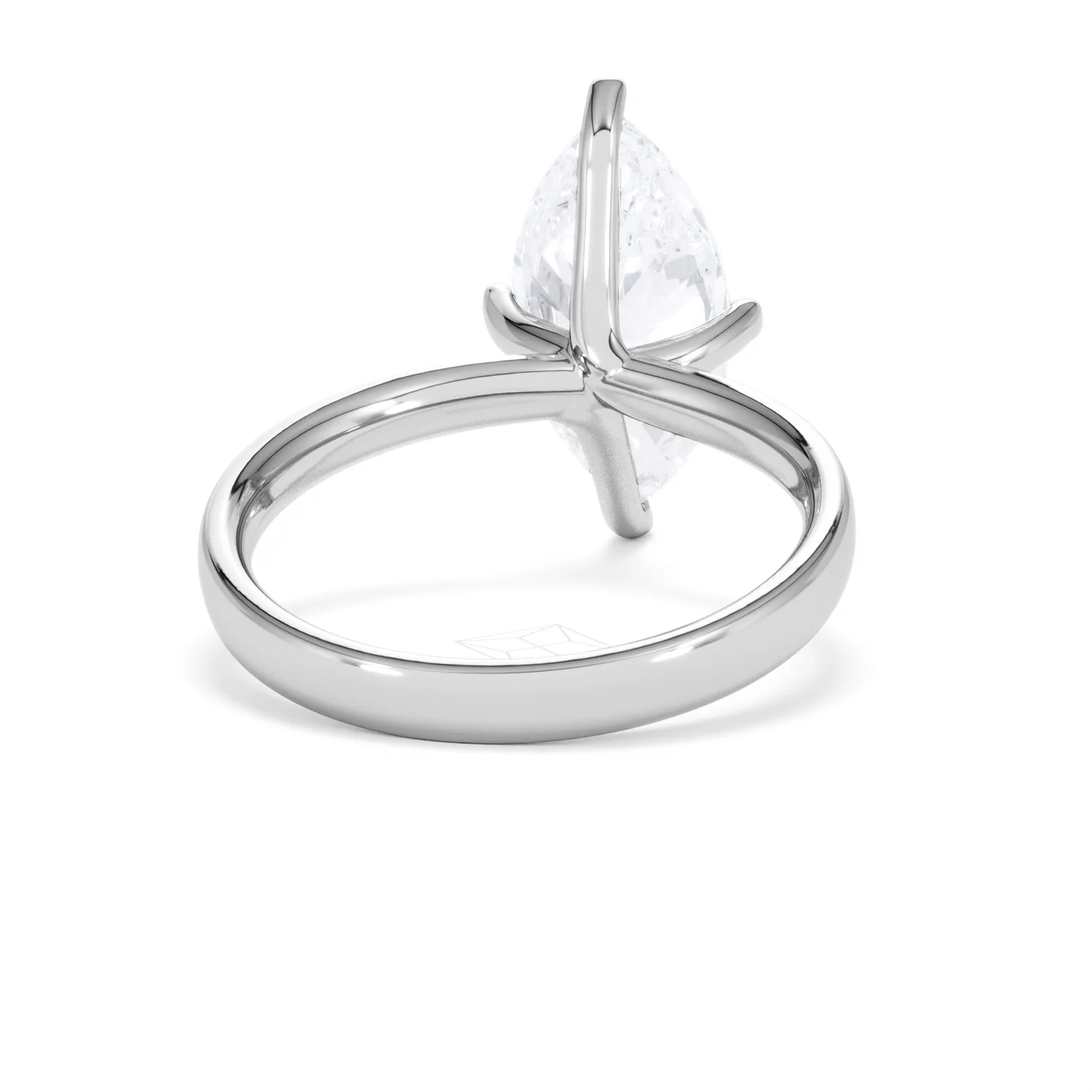 Origin Twist 3.00ct Marquise Cut Lab Diamond Solitaire Engagement Ring in Platinum - Image 44