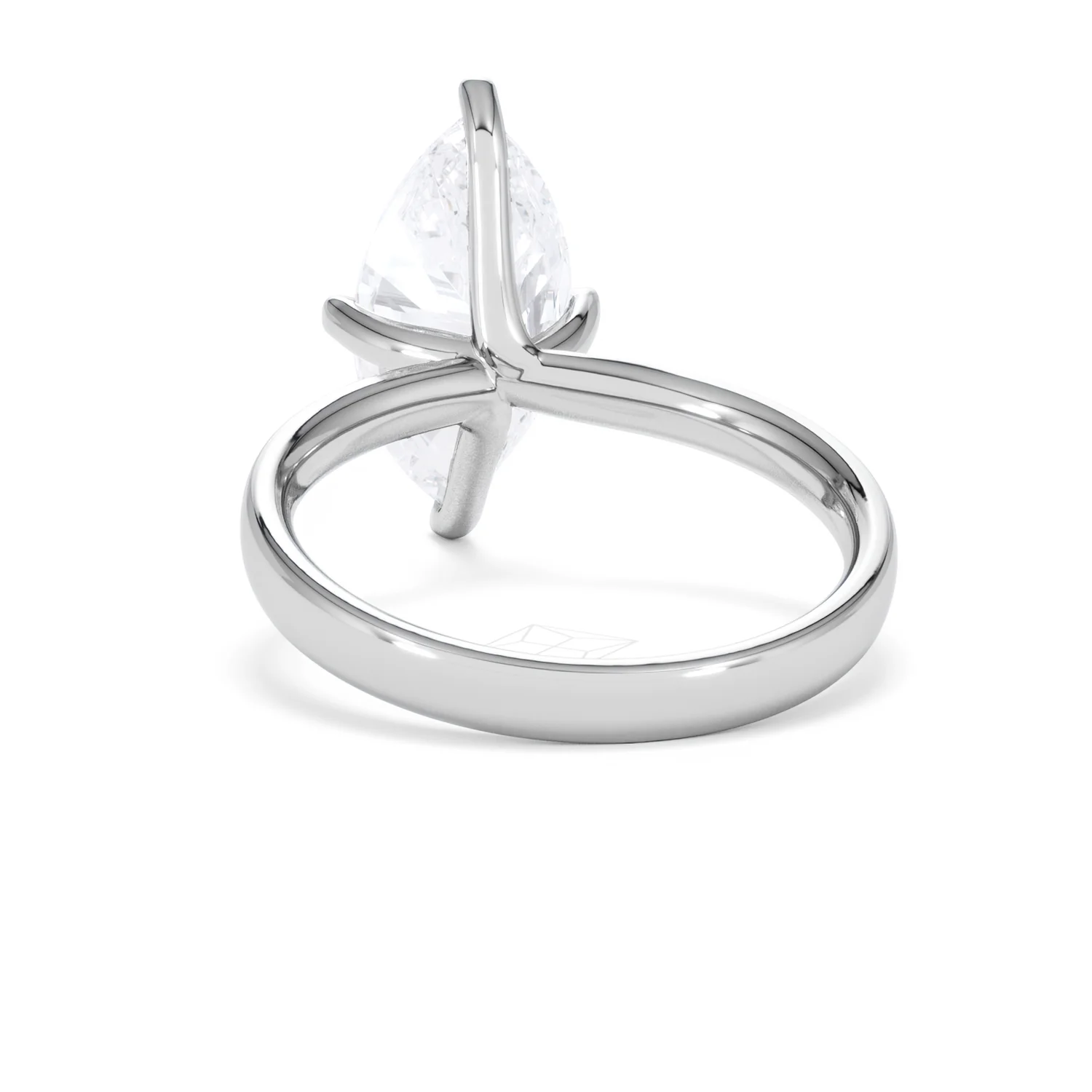 Origin Twist 3.00ct Marquise Cut Lab Diamond Solitaire Engagement Ring in Platinum - Image 50