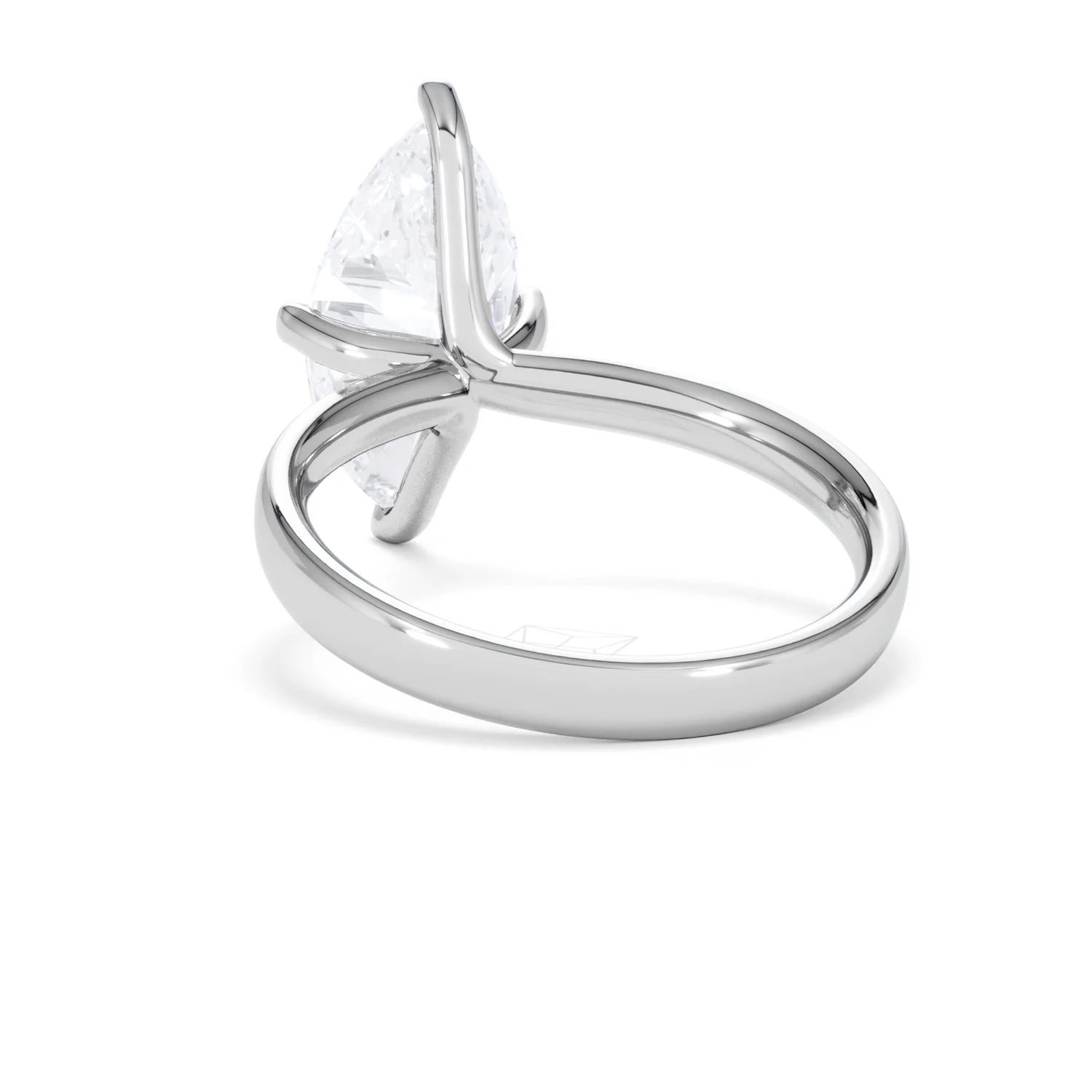 Origin Twist 3.00ct Marquise Cut Lab Diamond Solitaire Engagement Ring in Platinum - Image 52