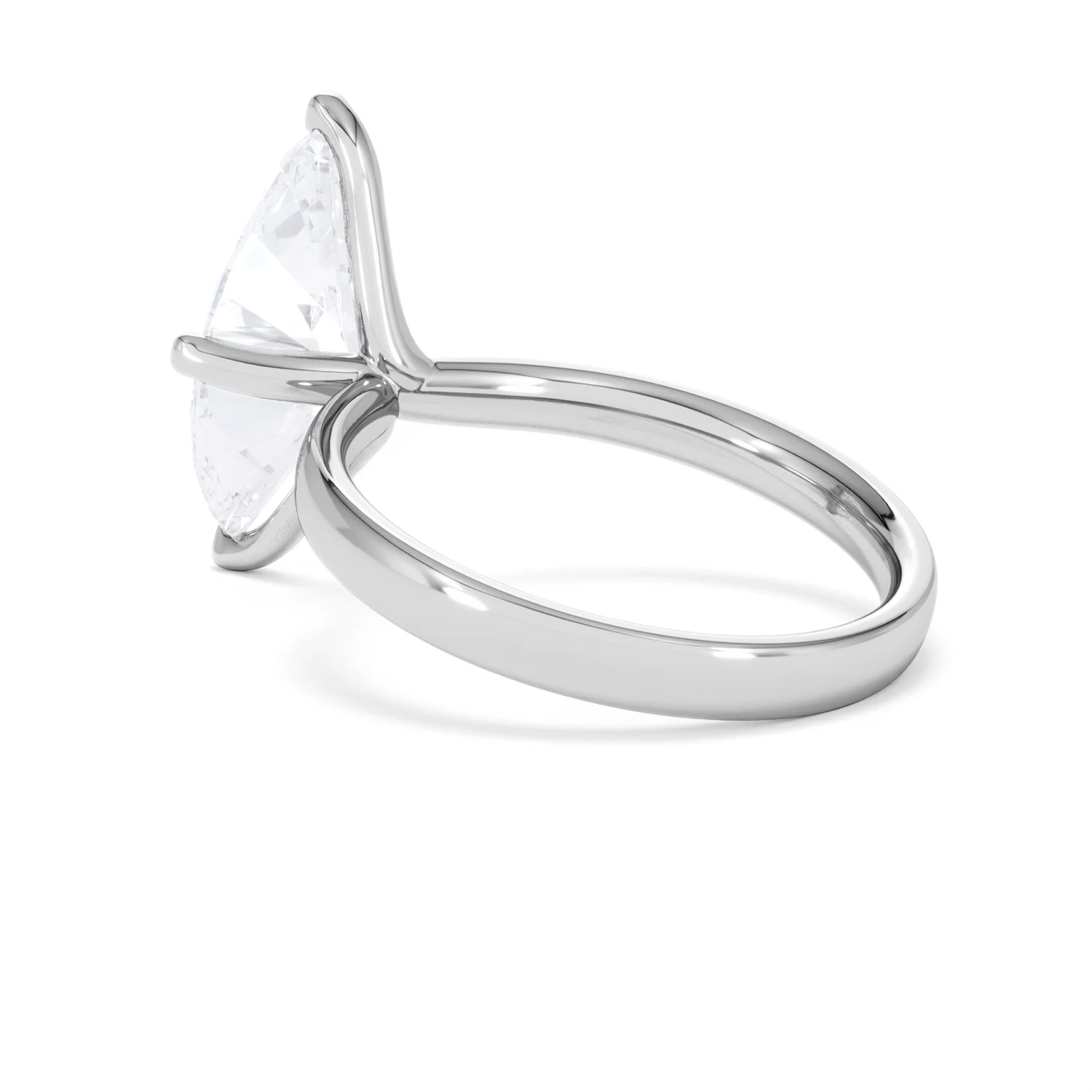 Origin Twist 3.00ct Marquise Cut Lab Diamond Solitaire Engagement Ring in Platinum - Image 58