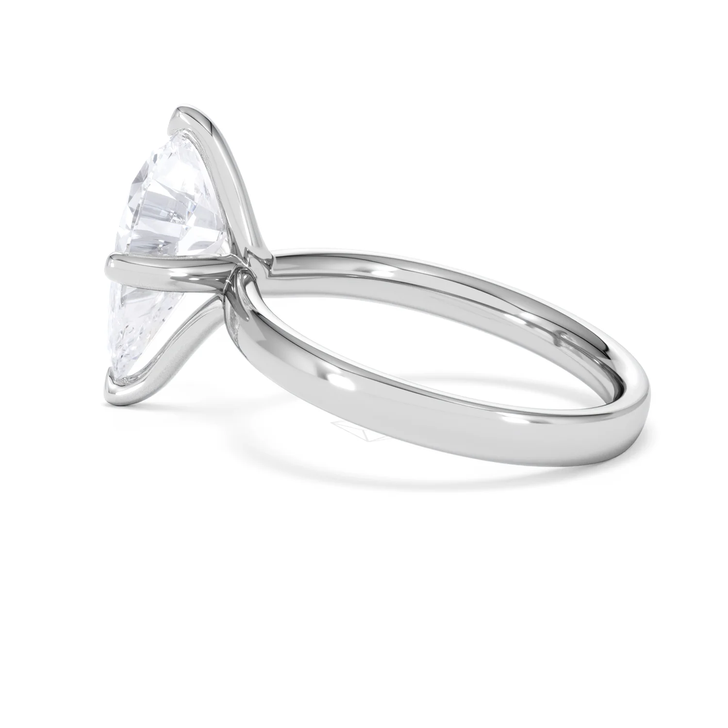 Origin Twist 3.00ct Pear Cut Lab Diamond Solitaire Engagement Ring in 18K White Gold - Image 63