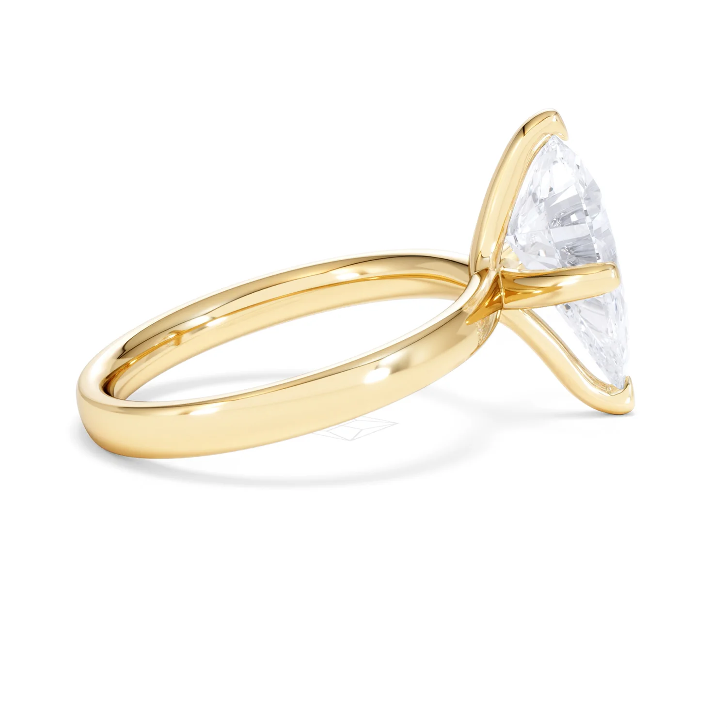 Origin Twist 3.00ct Pear Cut Lab Diamond Solitaire Engagement Ring in 18K Yellow Gold - Image 29