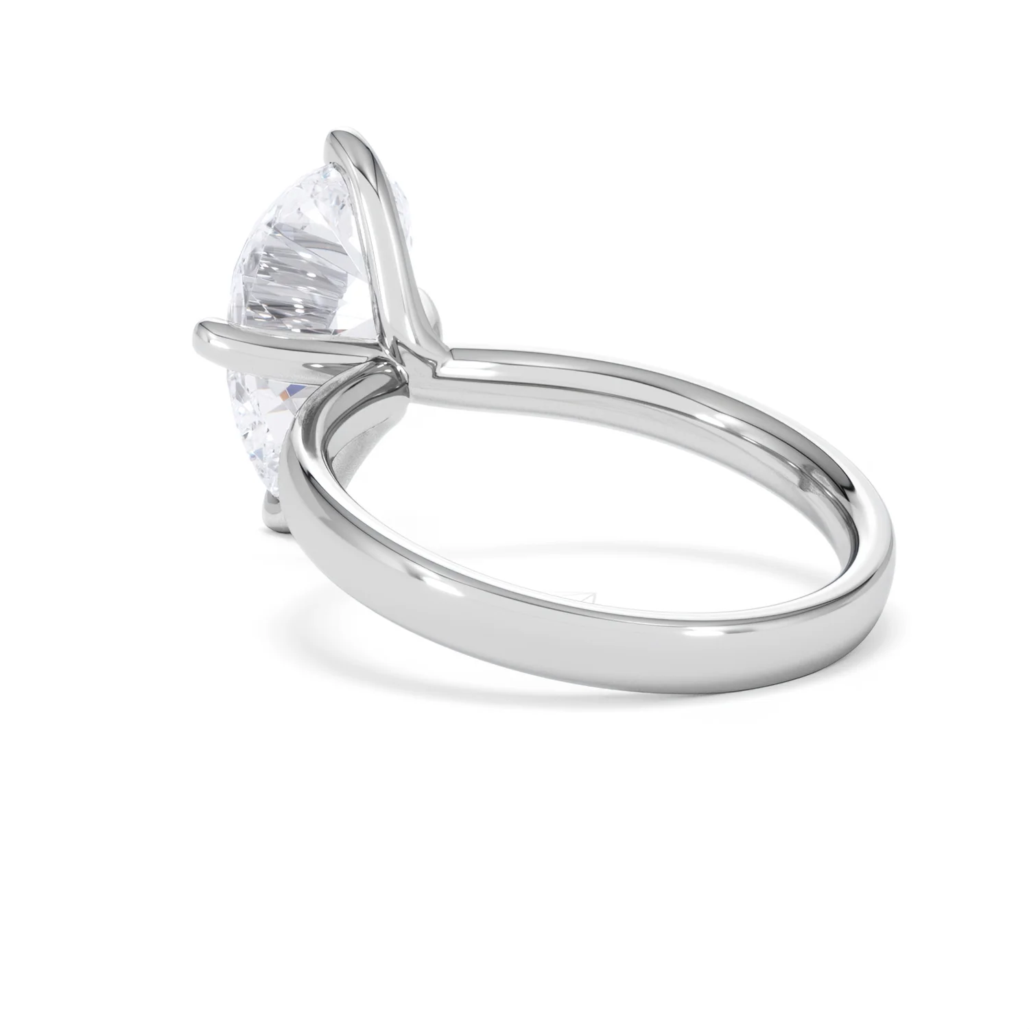Origin Twist 3.00ct Pear Cut Lab Diamond Solitaire Engagement Ring in Platinum - Image 56