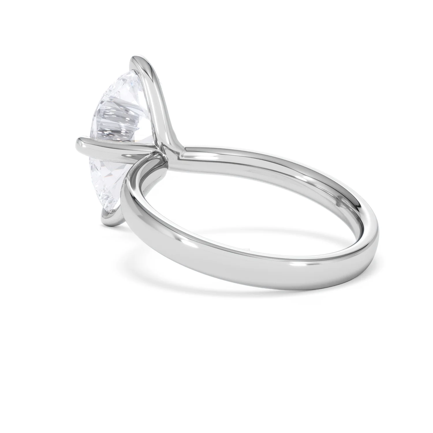 Origin Twist 3.00ct Pear Cut Lab Diamond Solitaire Engagement Ring in Platinum - Image 57