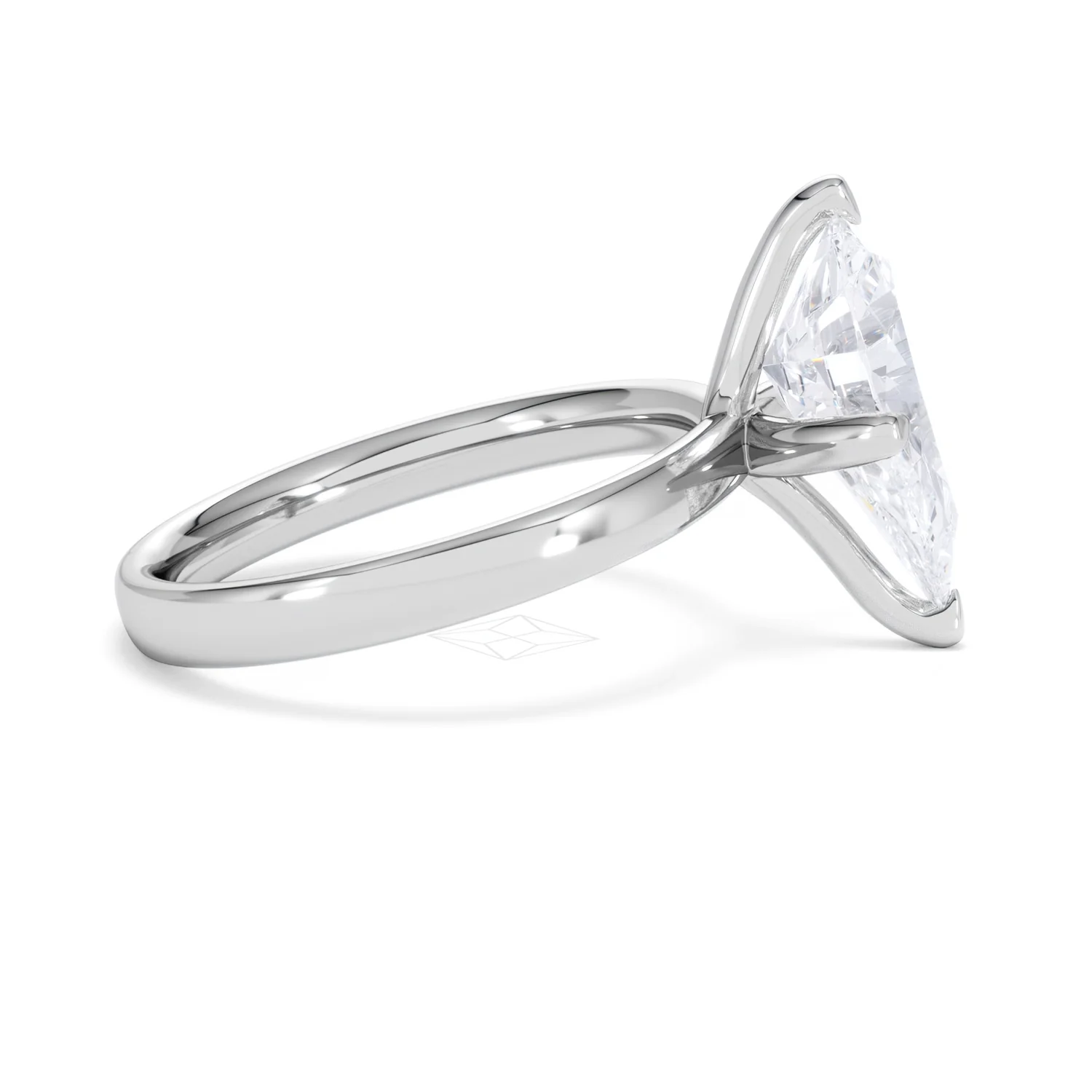 Origin Twist 3.00ct Pear Cut Lab Diamond Solitaire Engagement Ring in Platinum - Image 44