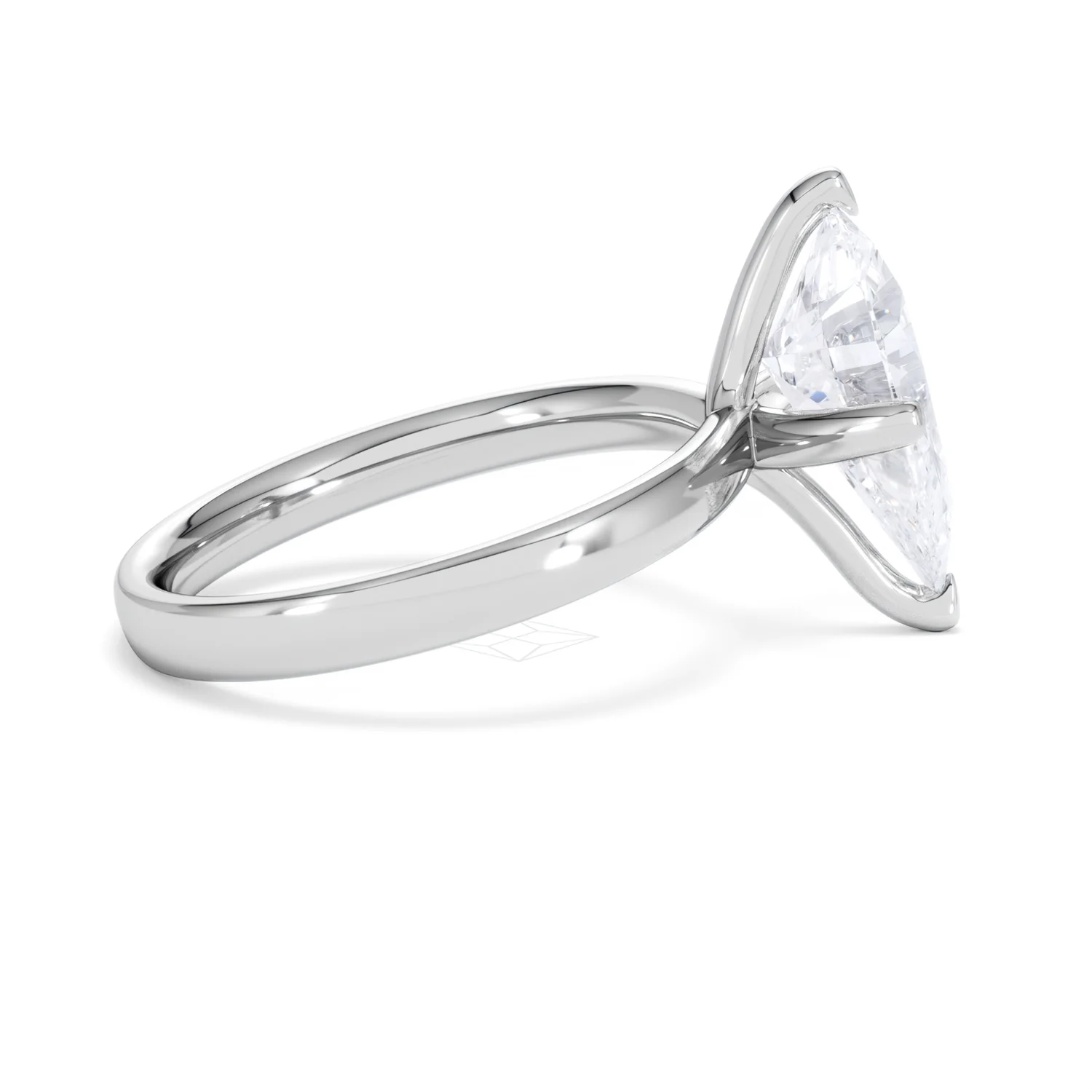 Origin Twist 3.00ct Pear Cut Lab Diamond Solitaire Engagement Ring in Platinum - Image 49