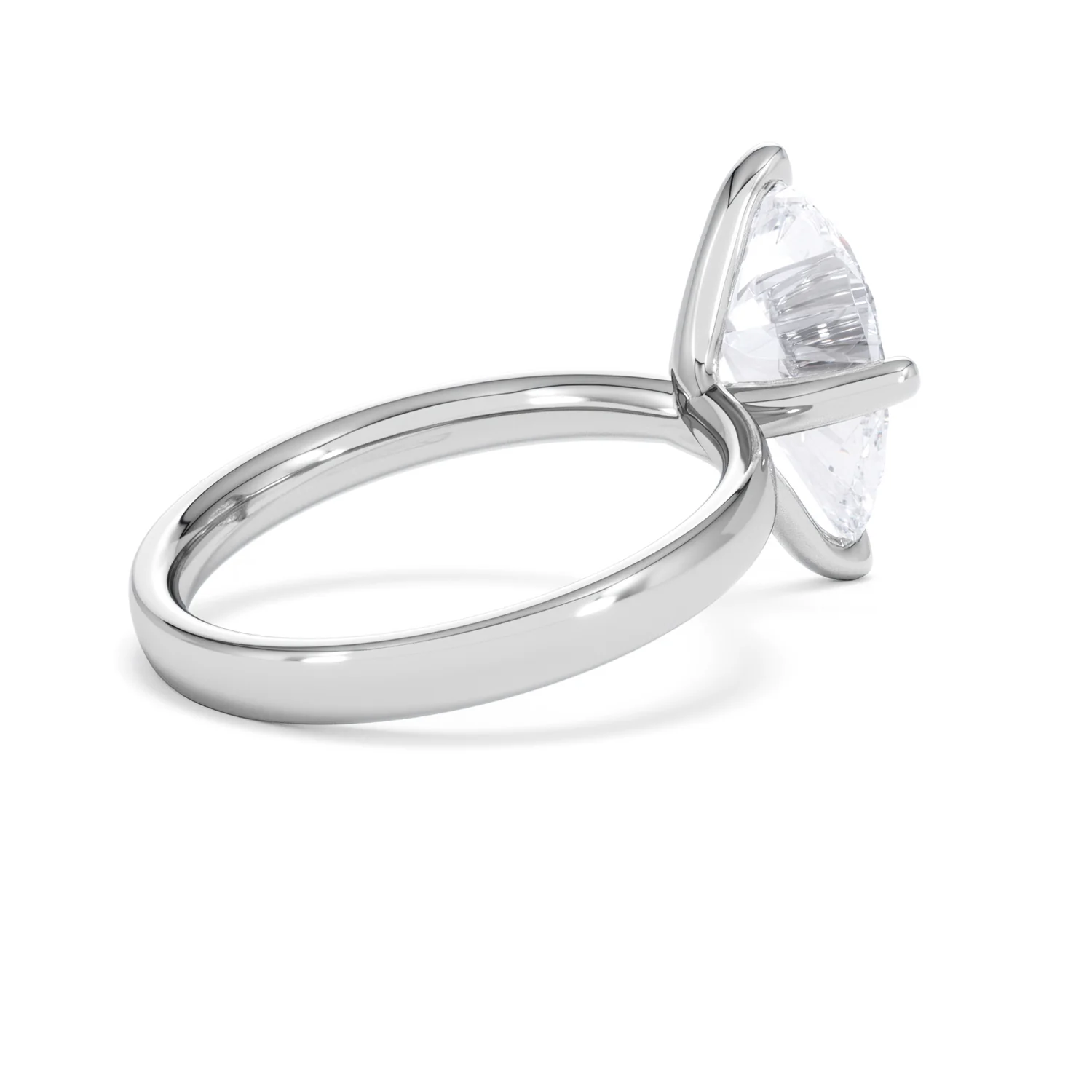 Origin Twist 3.00ct Pear Cut Lab Diamond Solitaire Engagement Ring in Platinum - Image 62