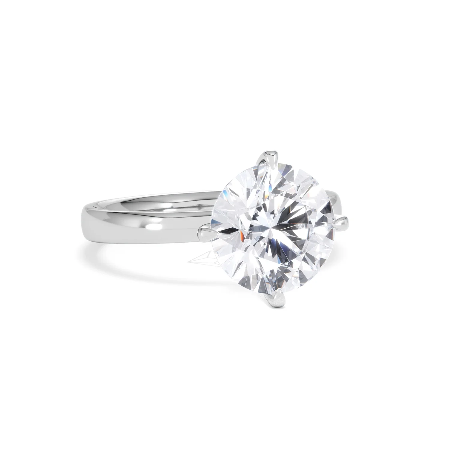 Origin Twist 3.00ct Round Cut Lab Diamond Solitaire Engagement Ring in Platinum - Image 11
