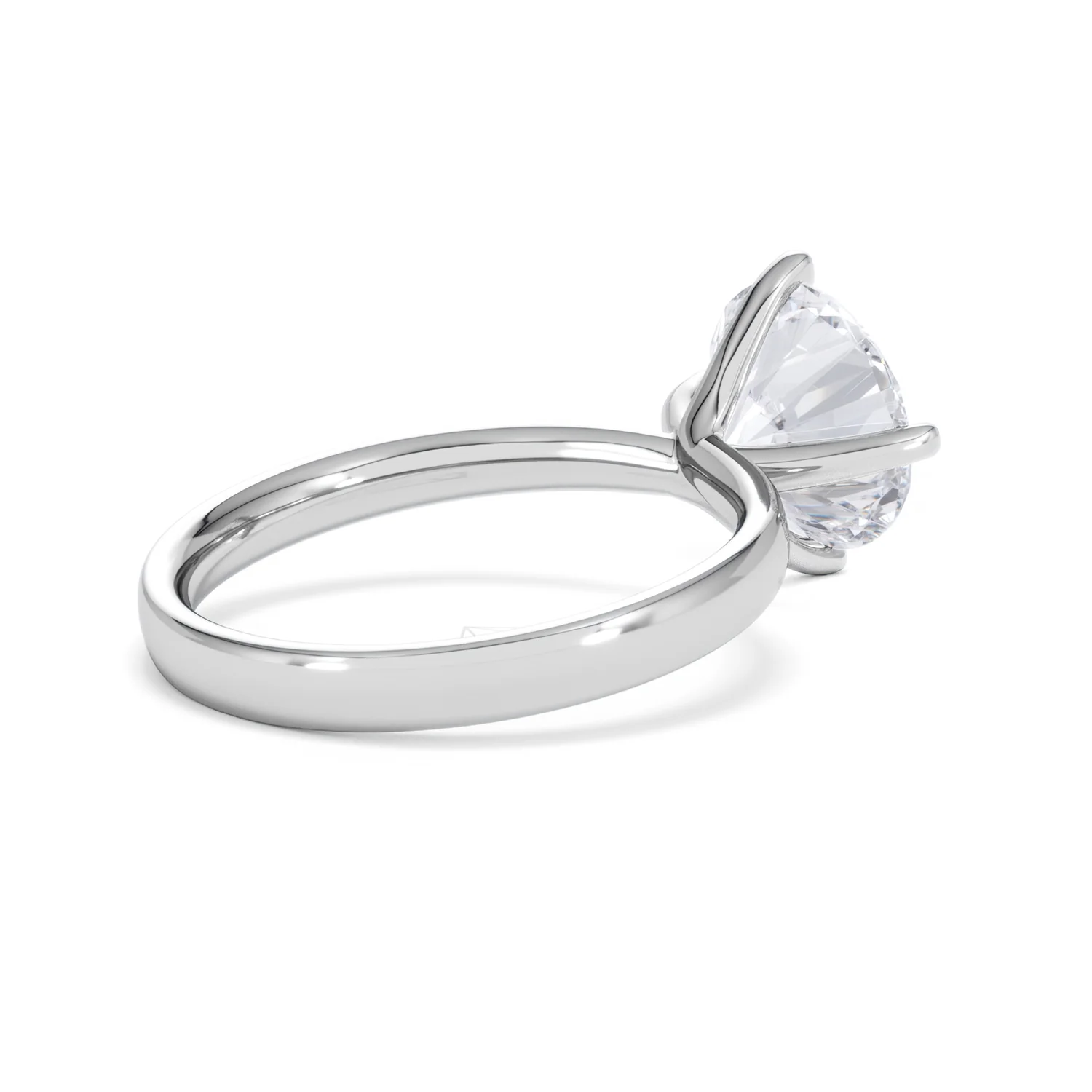 Origin Twist 3.00ct Round Cut Lab Diamond Solitaire Engagement Ring in Platinum - Image 36