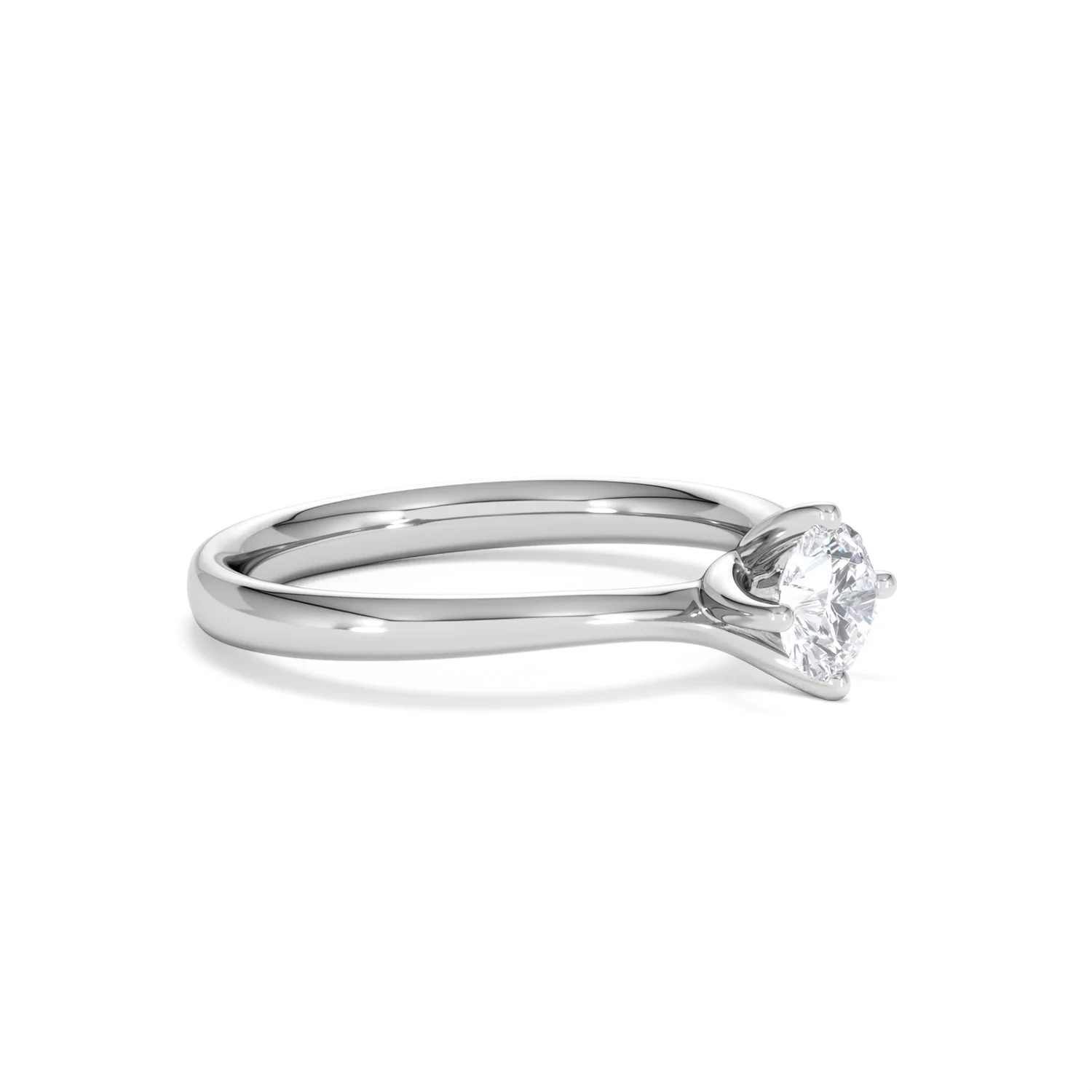 Platinum Half Carat Diamond Engagement Ring Lily Lab F/VS1 - Image 19