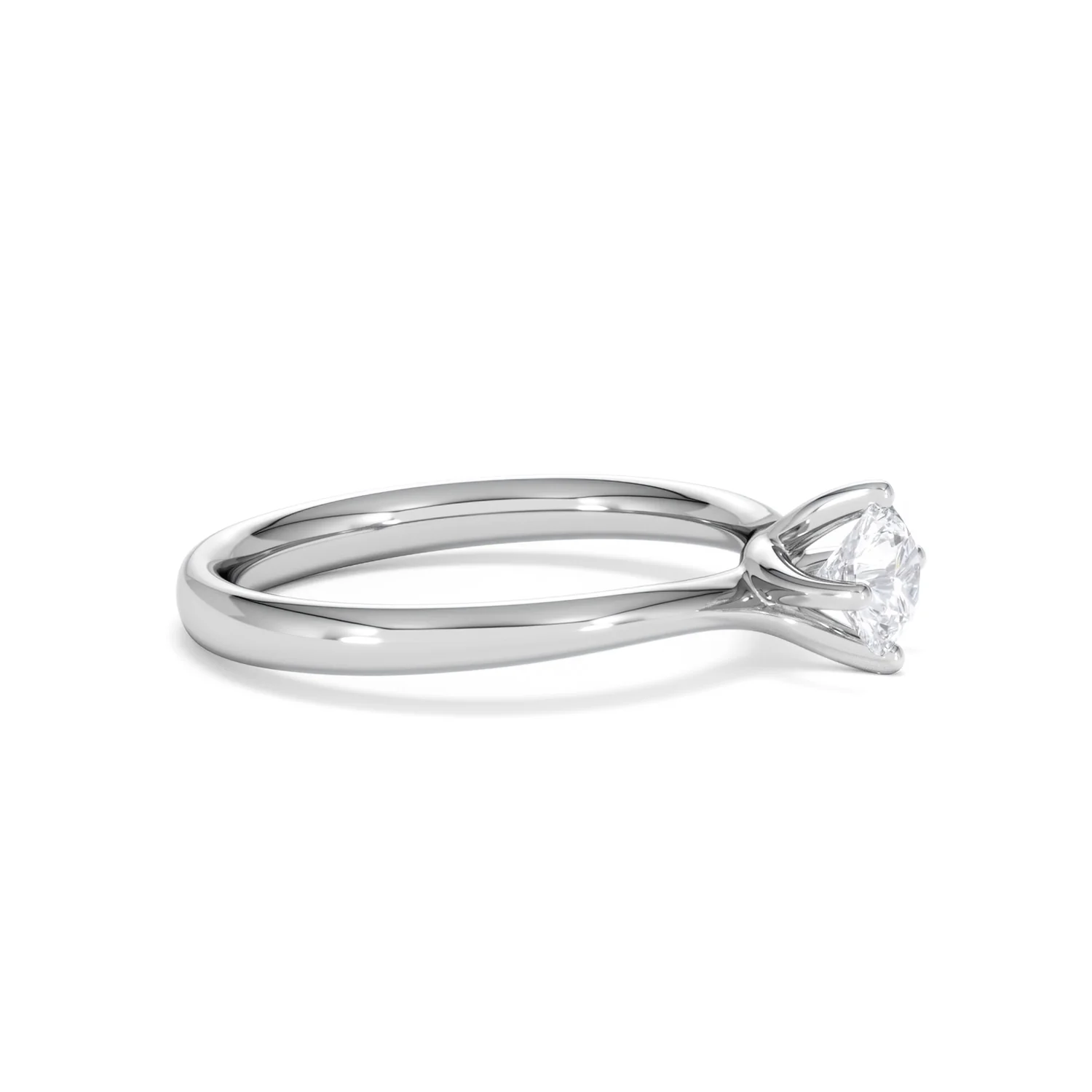Platinum Half Carat Diamond Engagement Ring Lily Lab F/VS1 - Image 23