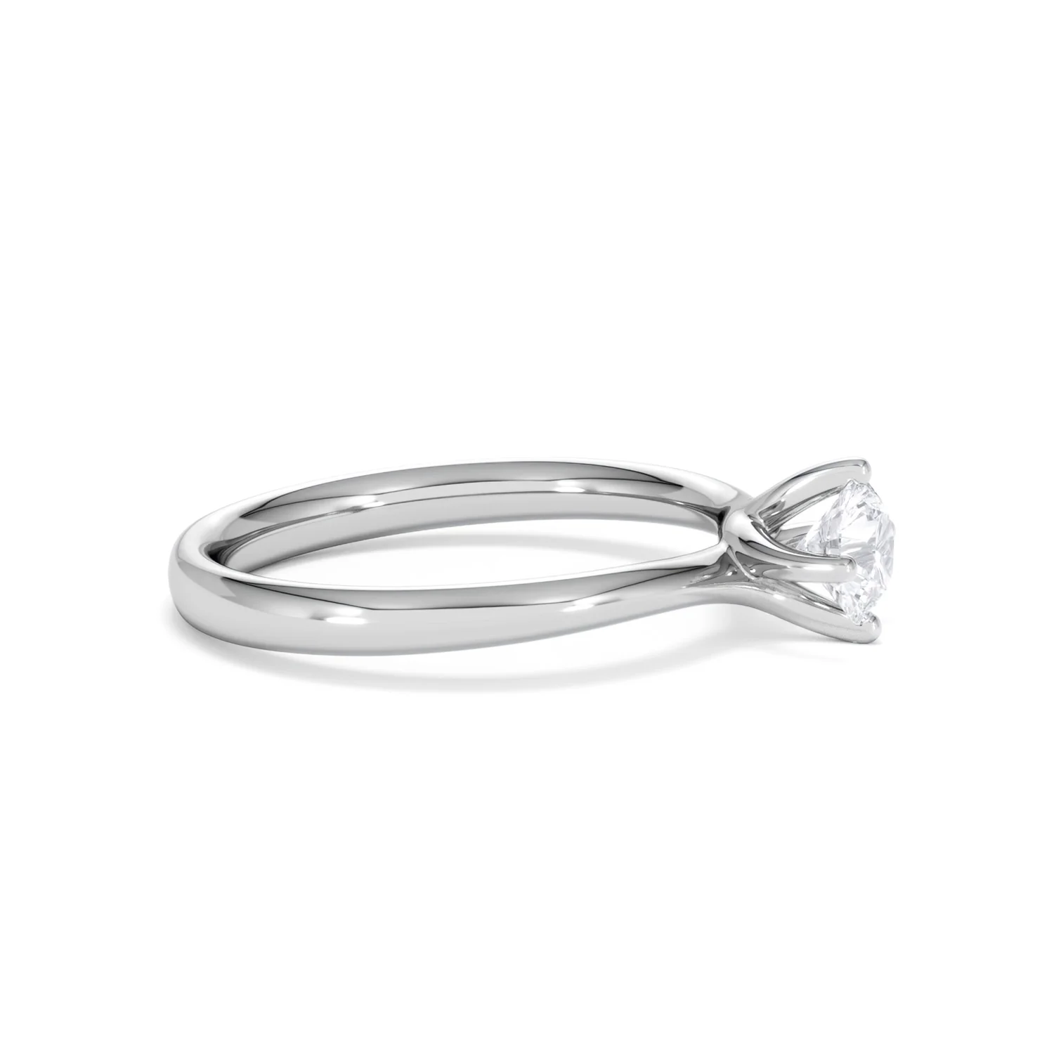 Platinum Half Carat Diamond Engagement Ring Lily Lab F/VS1 - Image 24