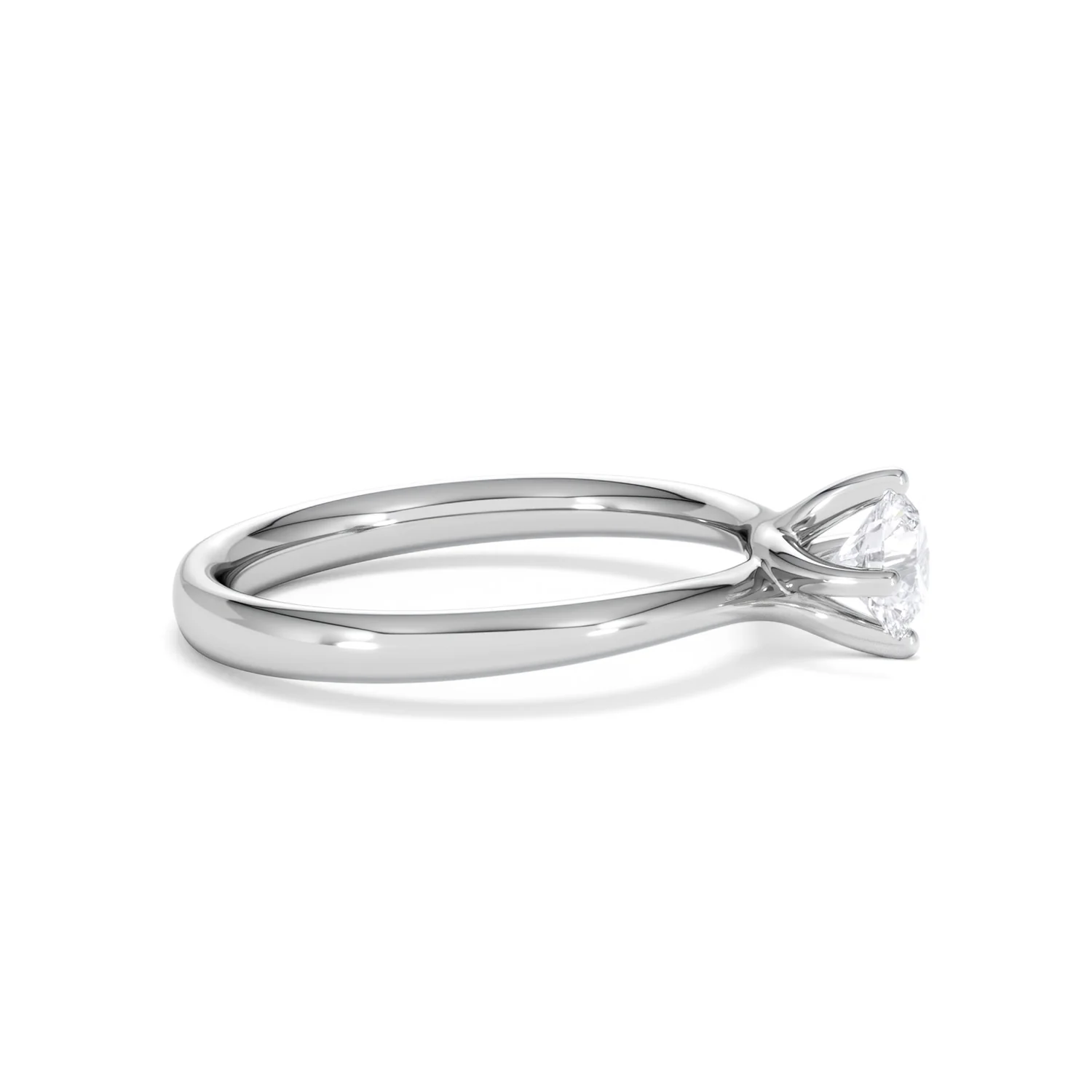 Platinum Half Carat Diamond Engagement Ring Lily Lab F/VS1 - Image 25