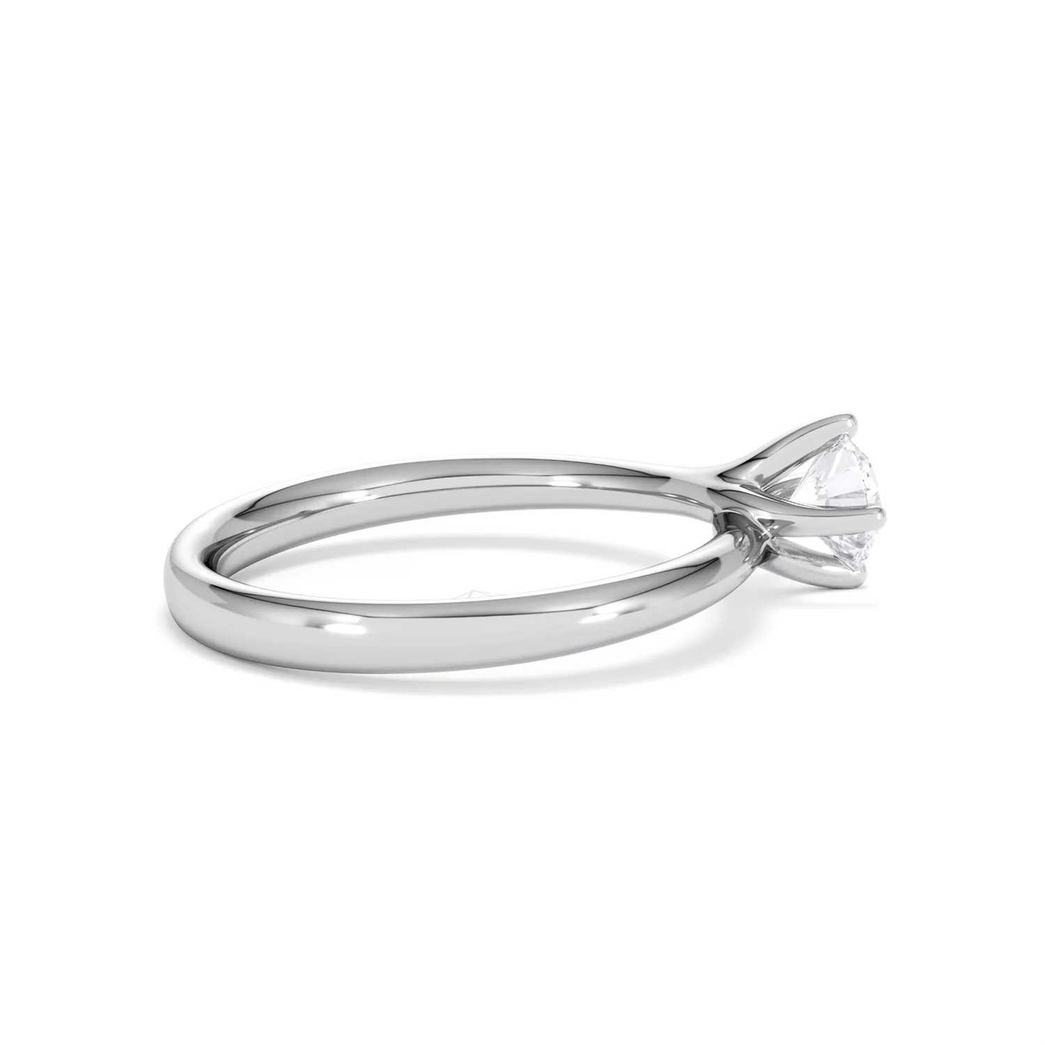 Platinum Half Carat Diamond Engagement Ring Lily Lab F/VS1 - Image 31