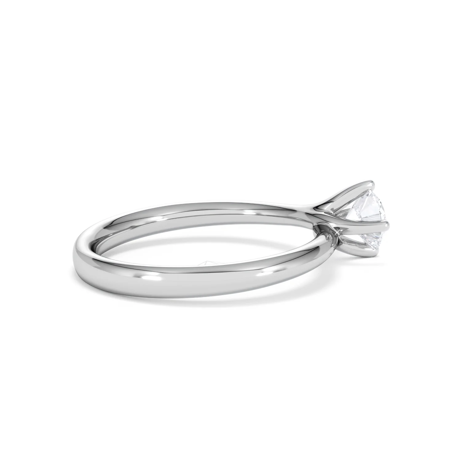 Platinum Half Carat Diamond Engagement Ring Lily Lab F/VS1 - Image 32