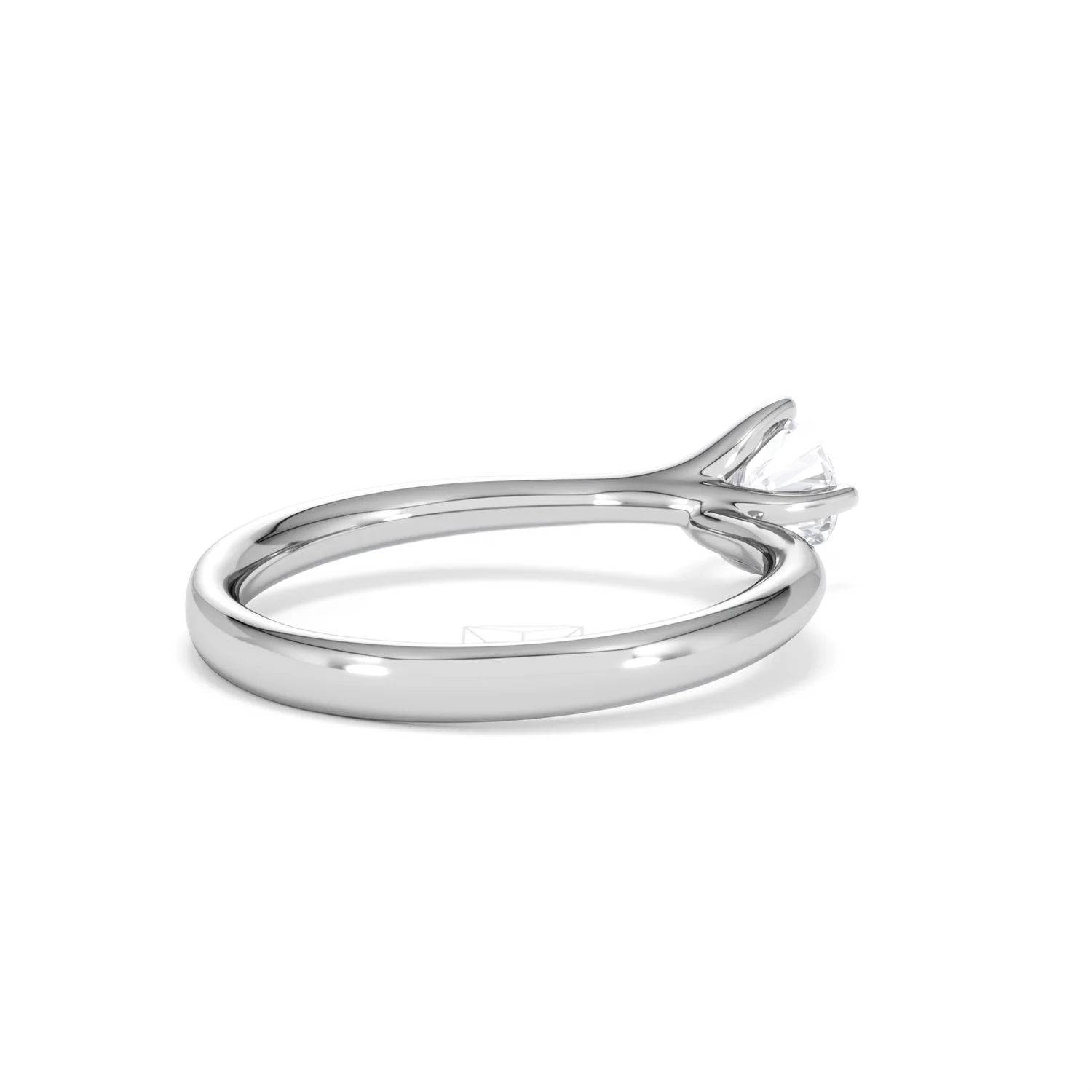 Platinum Half Carat Diamond Engagement Ring Lily Lab F/VS1 - Image 38