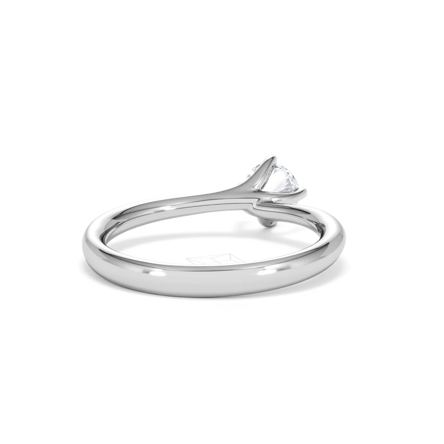 Platinum Half Carat Diamond Engagement Ring Lily Lab F/VS1 - Image 43