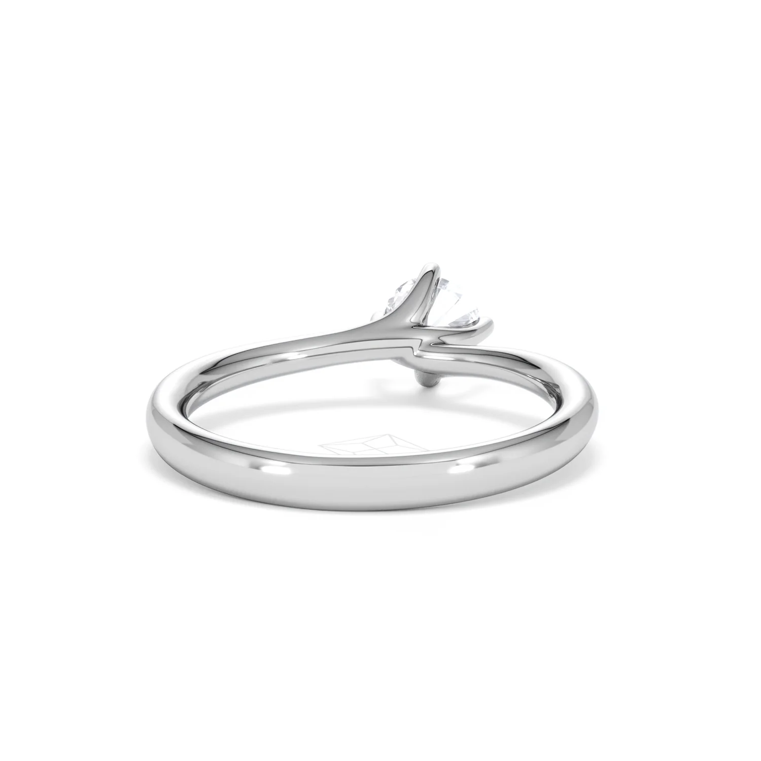 Platinum Half Carat Diamond Engagement Ring Lily Lab F/VS1 - Image 45