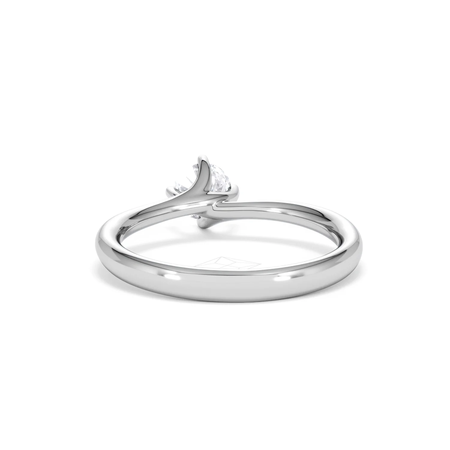 Platinum Half Carat Diamond Engagement Ring Lily Lab F/VS1 - Image 50