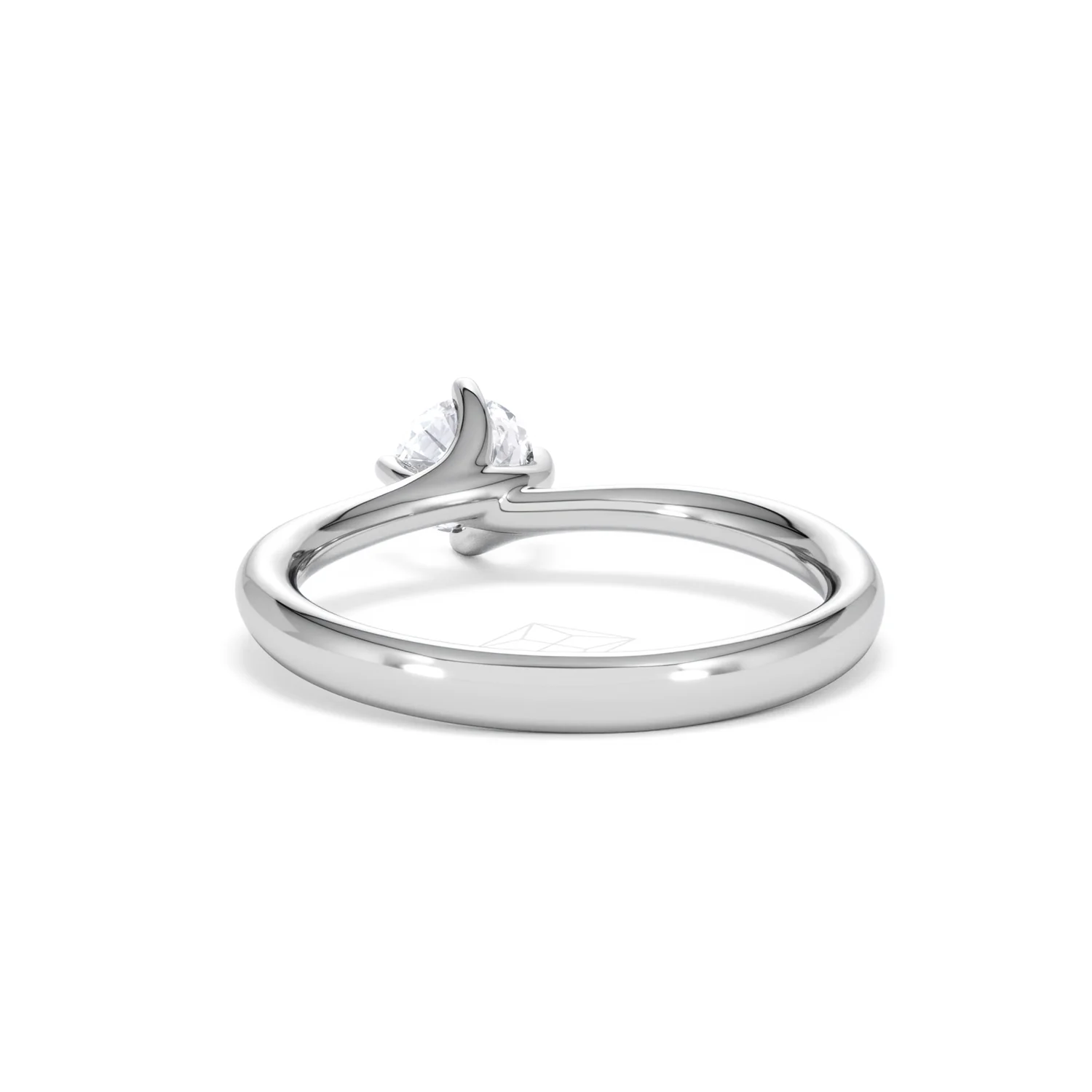 Platinum Half Carat Diamond Engagement Ring Lily Lab F/VS1 - Image 51
