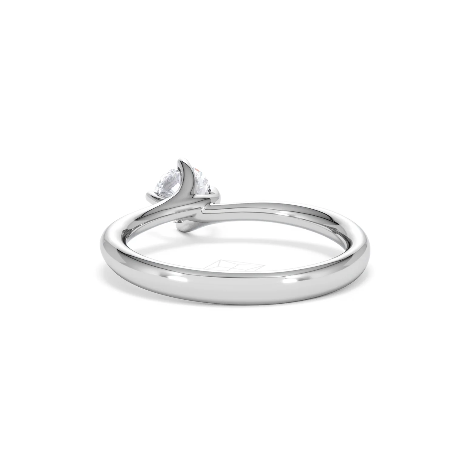 Platinum Half Carat Diamond Engagement Ring Lily Lab F/VS1 - Image 52