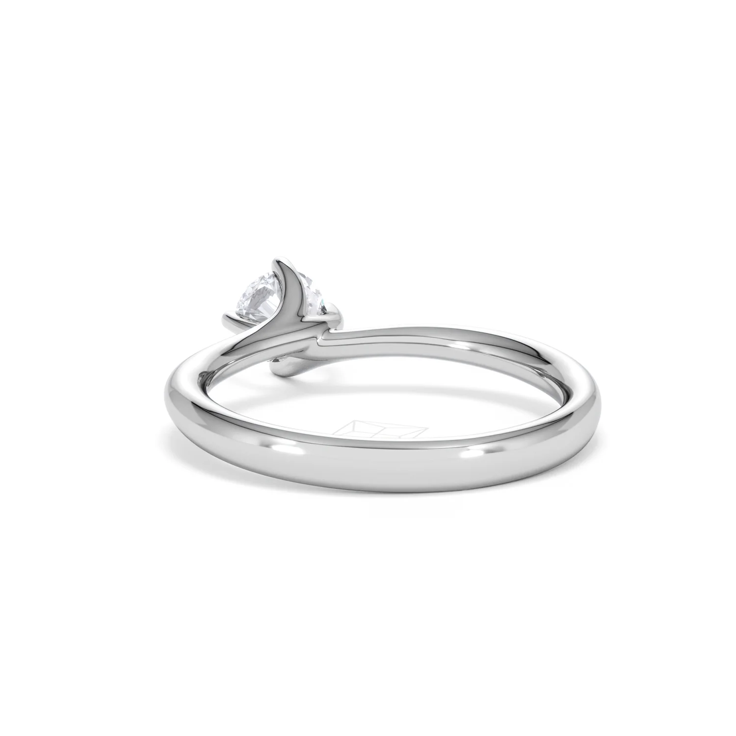 Platinum Half Carat Diamond Engagement Ring Lily Lab F/VS1 - Image 53