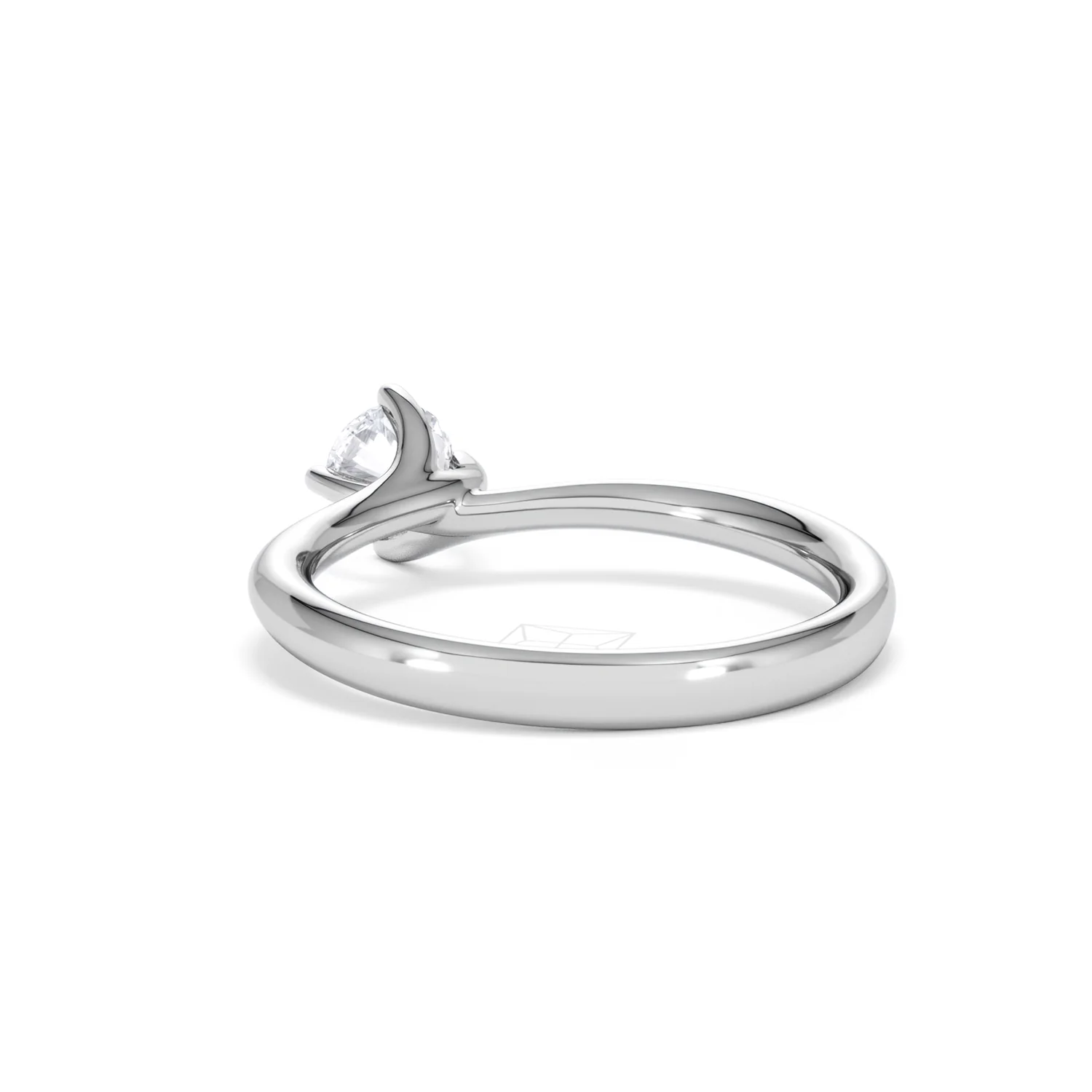 Platinum Half Carat Diamond Engagement Ring Lily Lab F/VS1 - Image 54
