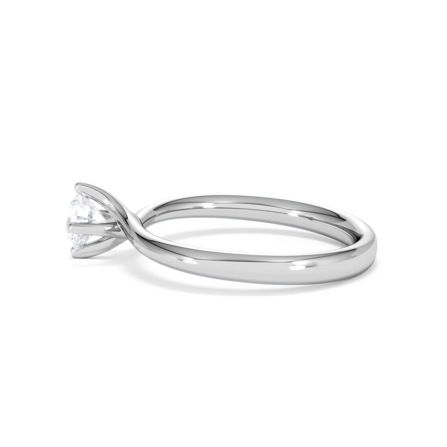 Platinum Half Carat Diamond Engagement Ring Lily Lab F/VS1 - Image 67