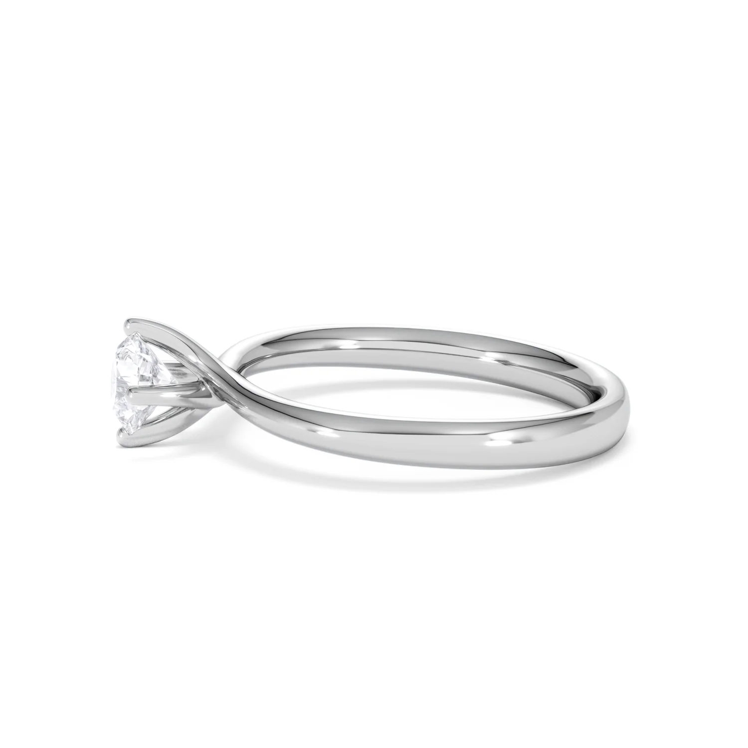 Platinum Half Carat Diamond Engagement Ring Lily Lab F/VS1 - Image 70