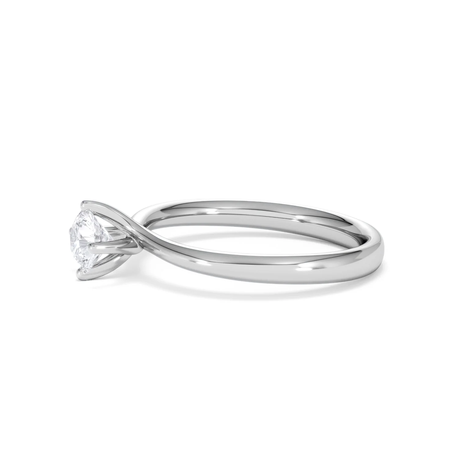 Platinum Half Carat Diamond Engagement Ring Lily Lab F/VS1 - Image 72