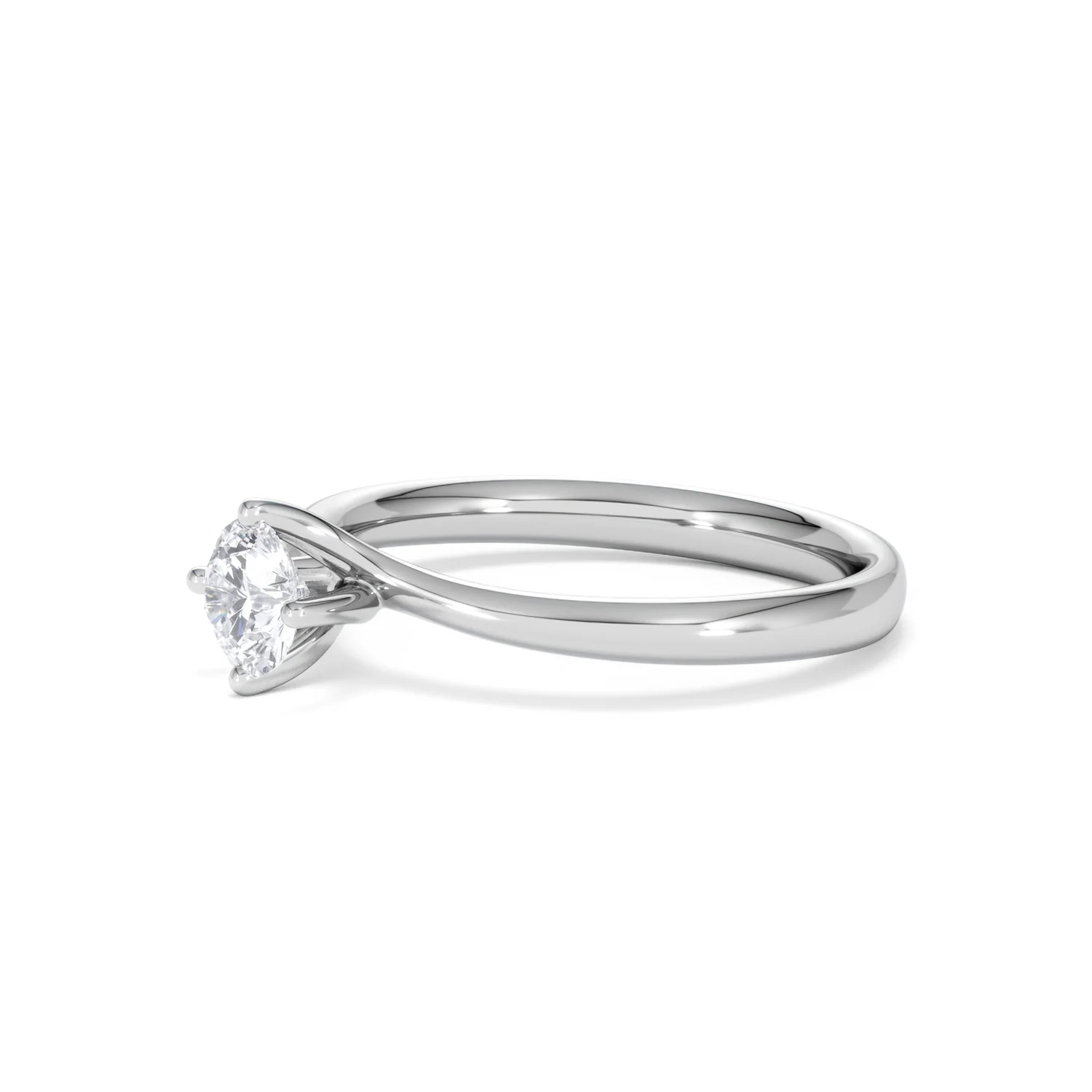 Platinum Half Carat Diamond Engagement Ring Lily Lab F/VS1 - Image 76