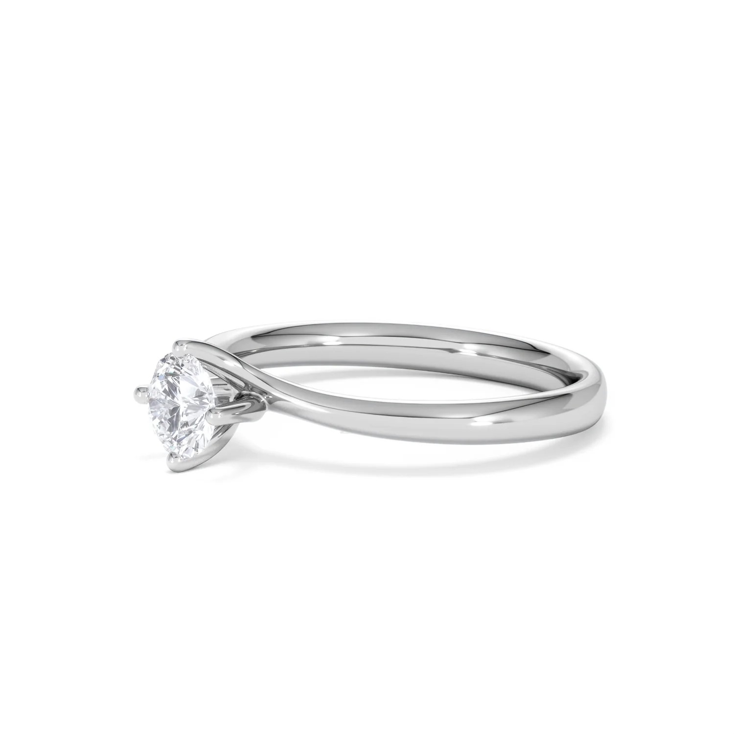 Platinum Half Carat Diamond Engagement Ring Lily Lab F/VS1 - Image 77