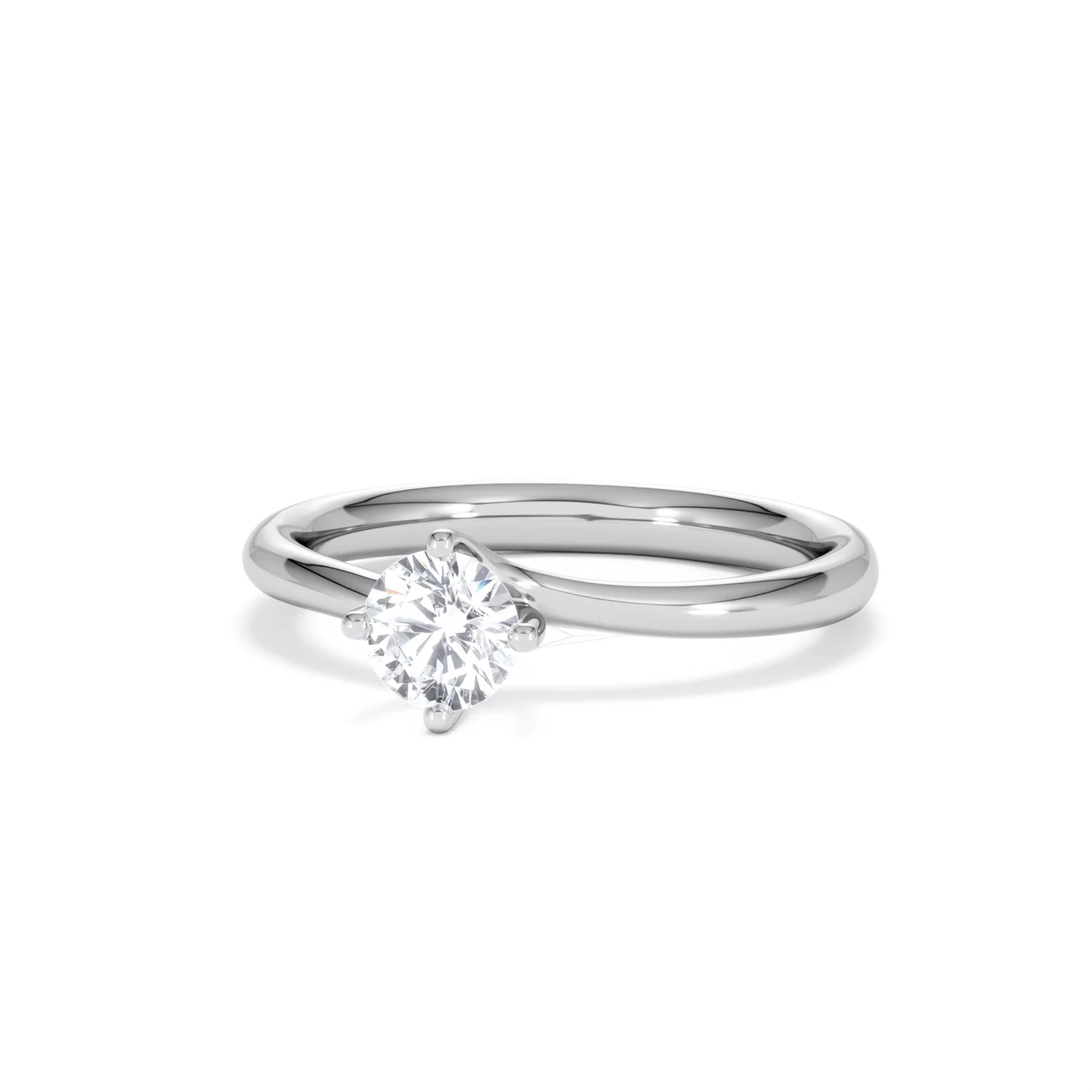 Platinum Half Carat Diamond Engagement Ring Lily Lab F/VS1 - Image 84