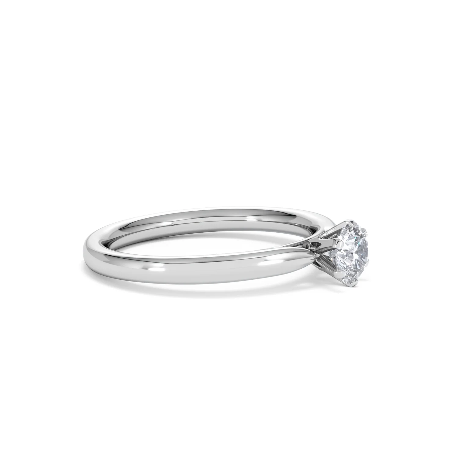 Platinum Half Carat Diamond Engagement Ring Low Chloe Lab F/VS1 - Image 21