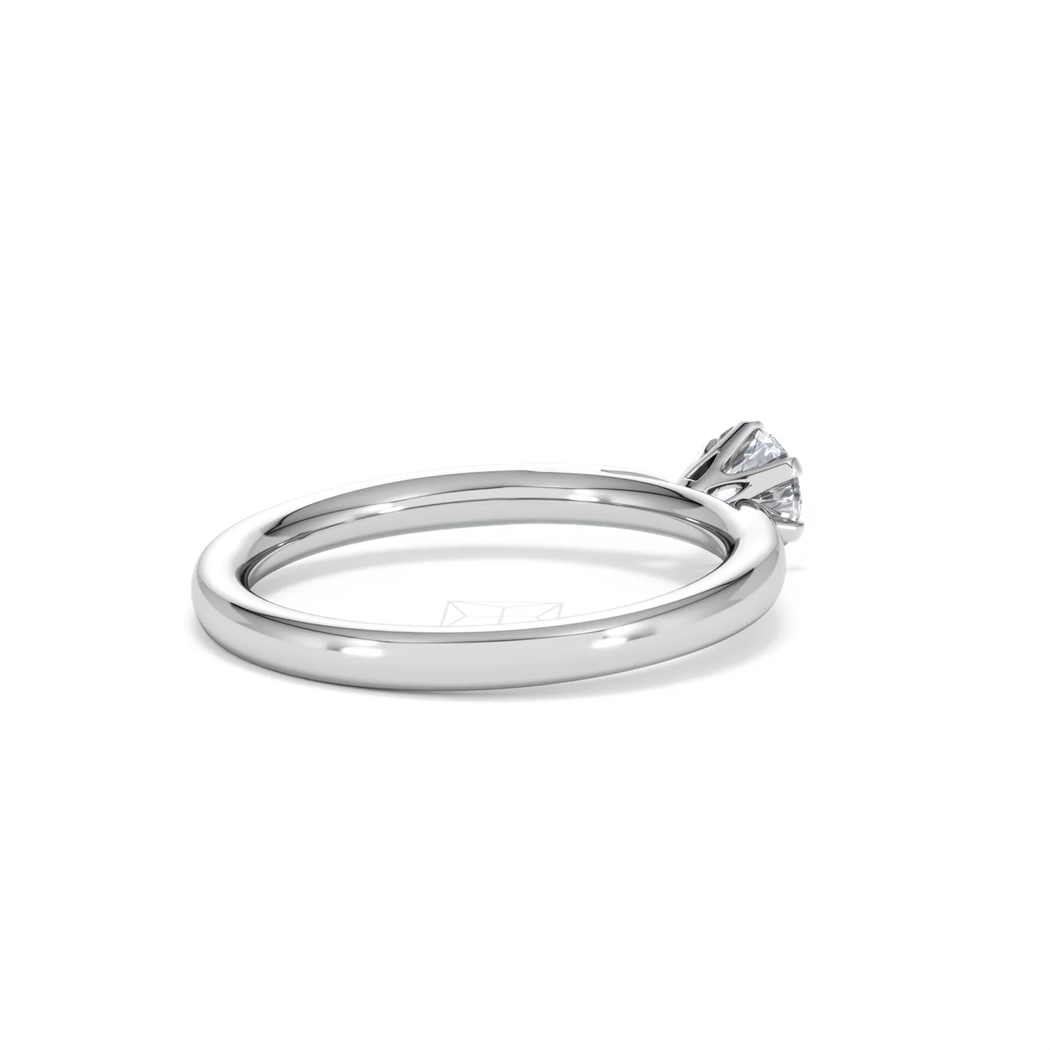 Platinum Half Carat Diamond Engagement Ring Low Chloe Lab F/VS1 - Image 37