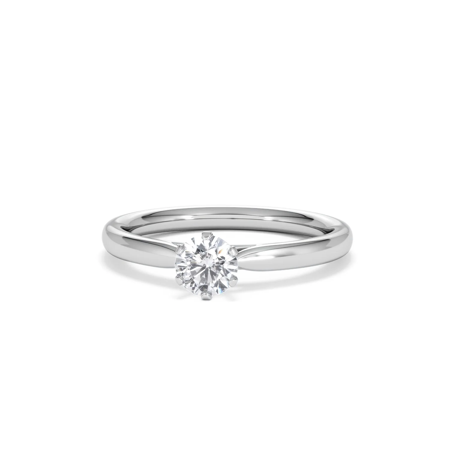 Platinum Half Carat Diamond Engagement Ring Low Chloe Lab F/VS1 - Image 86